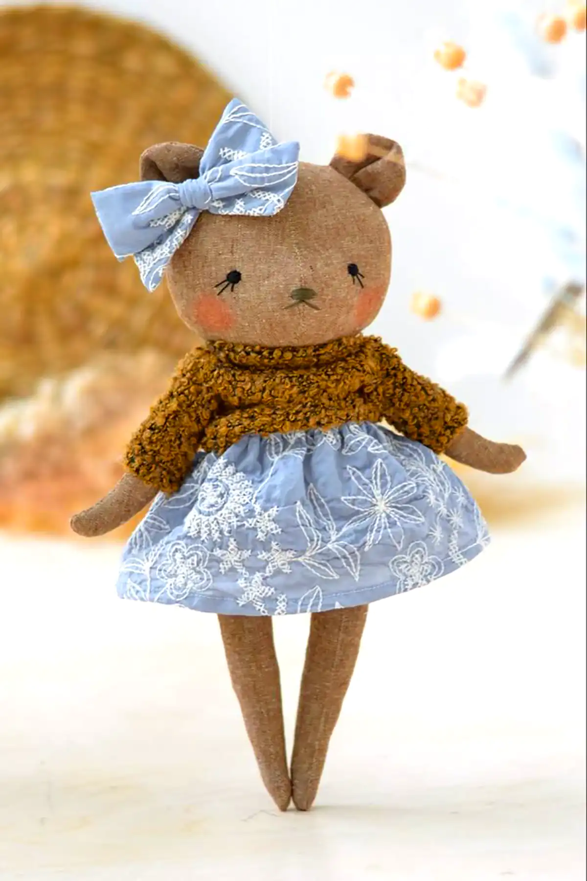 عروسک پارچه ای بامزه و کیوت