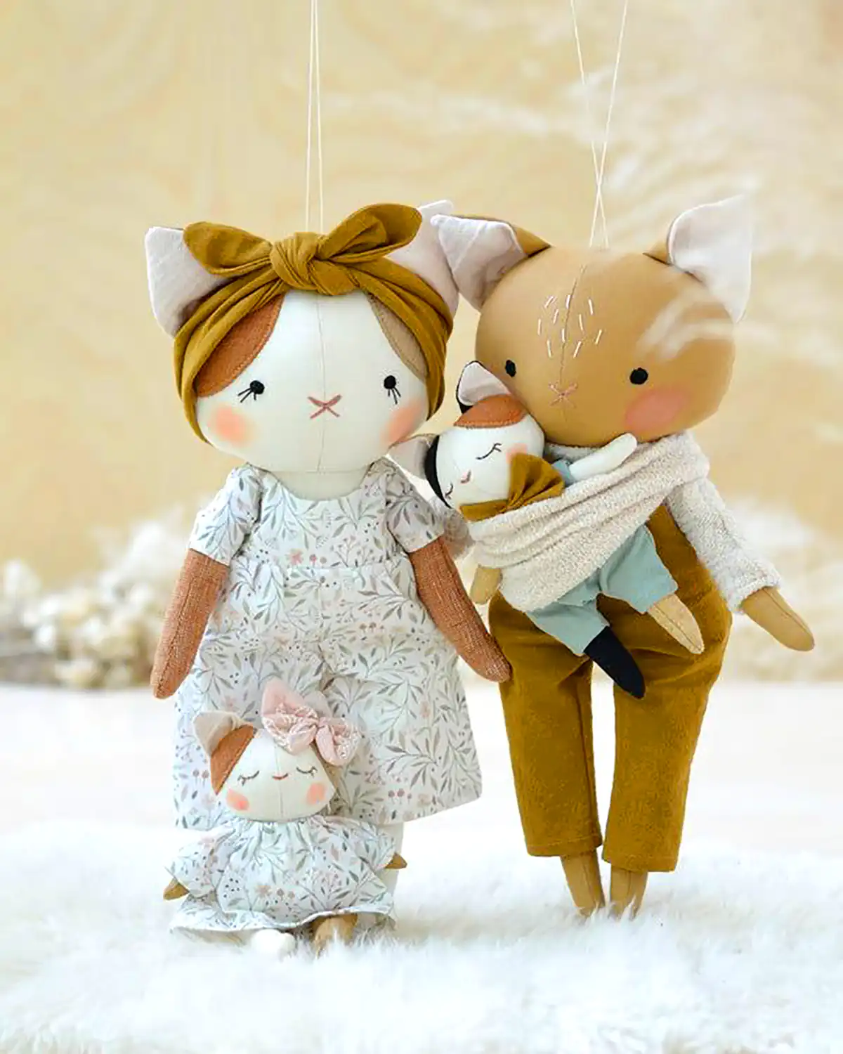 عروسک پارچه ای بامزه و کیوت