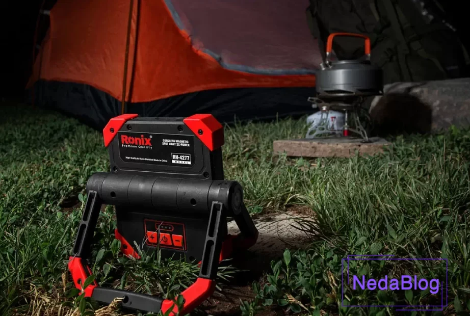 استفاده از چراغ سیار شارزی برای کمپ