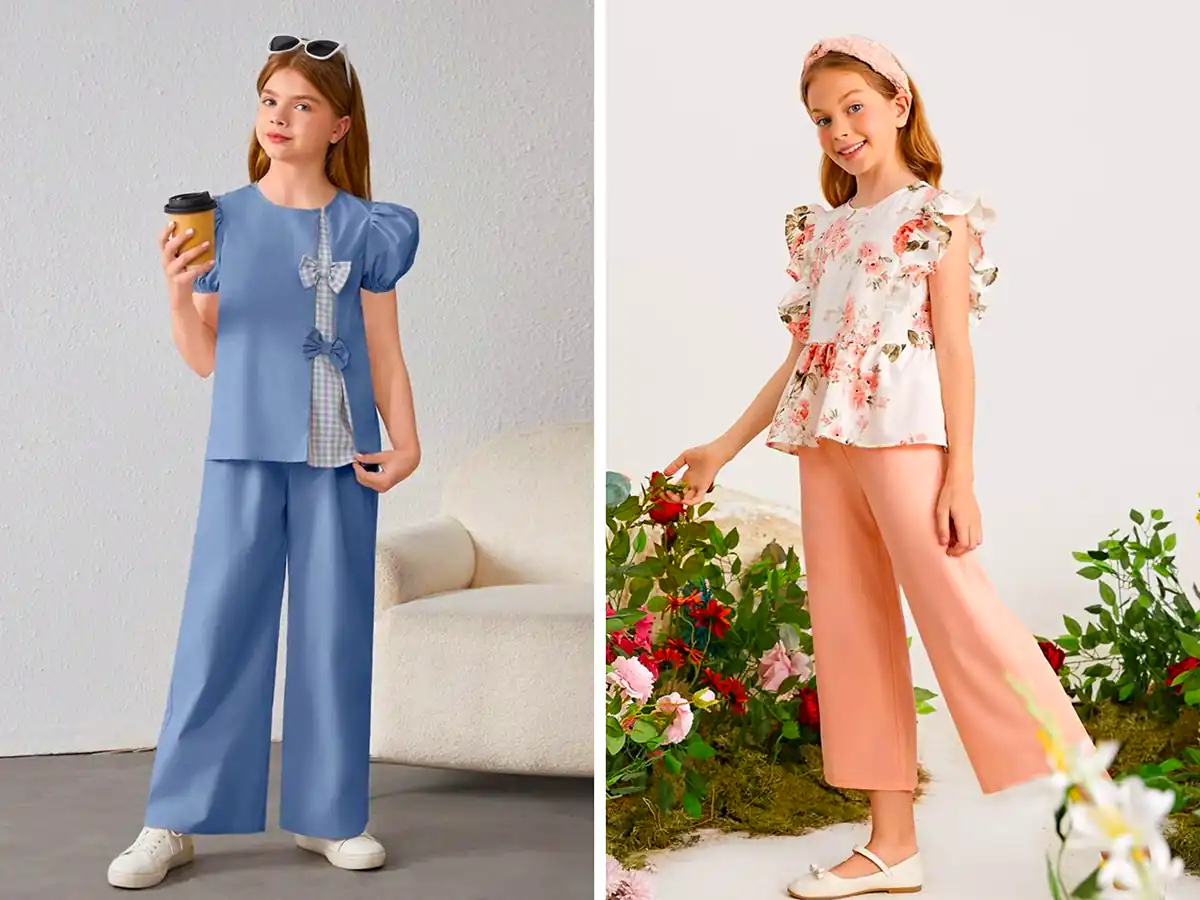 بلوز و شلوار رنگی کودکانه