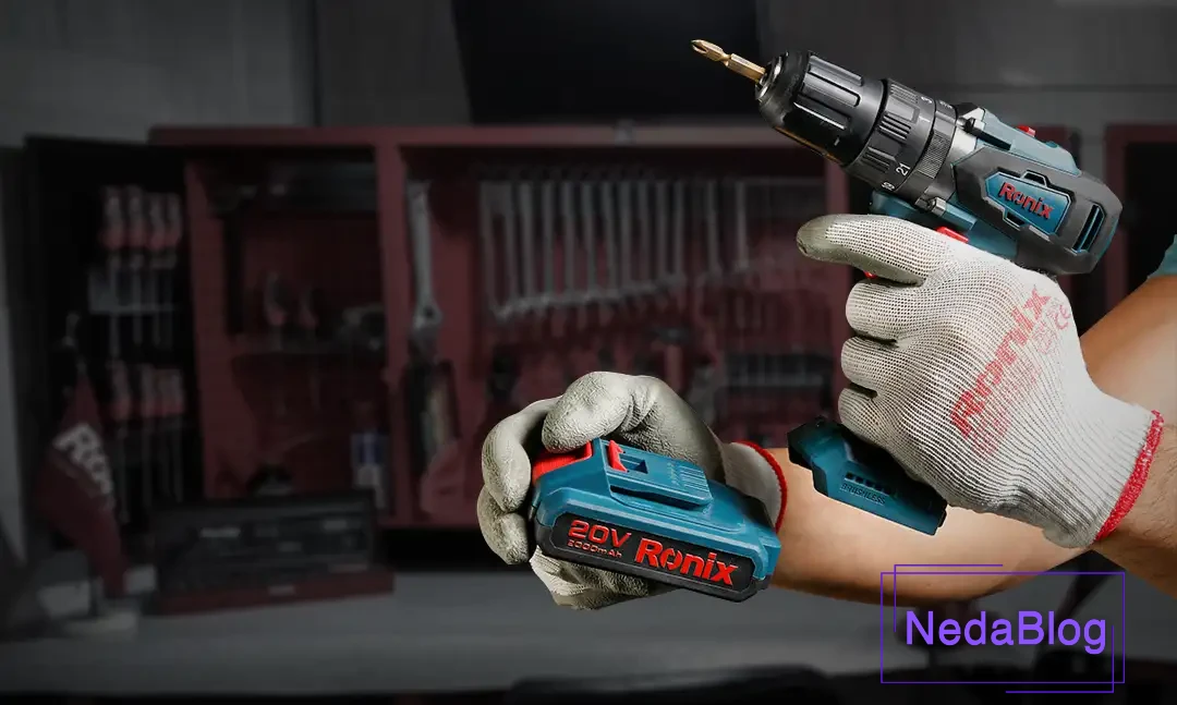 بازکردن باتری دریل شارژی