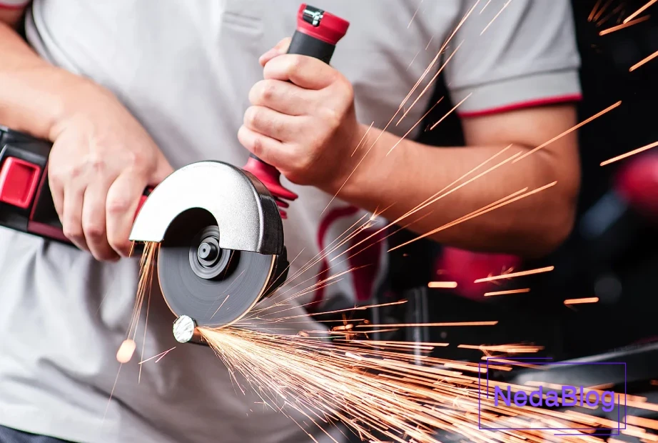 برش میلگرد با فرز آهنگری