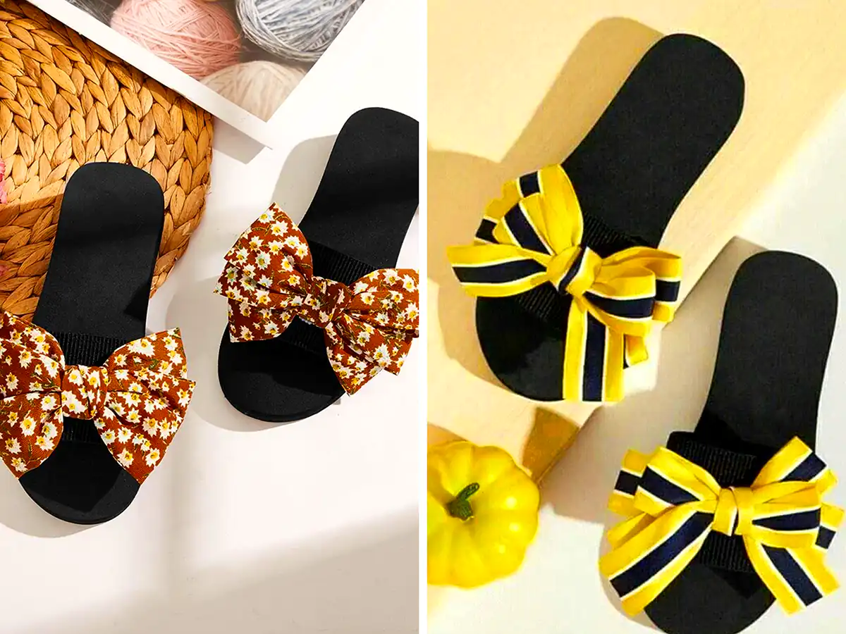 دمپایی فانتزی پاپیونی