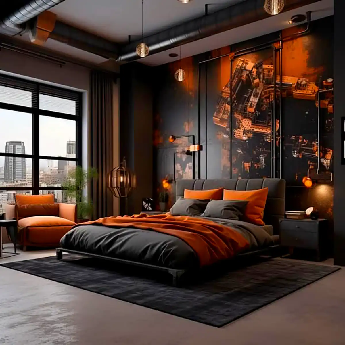 دکور اتاق خواب کاکائویی