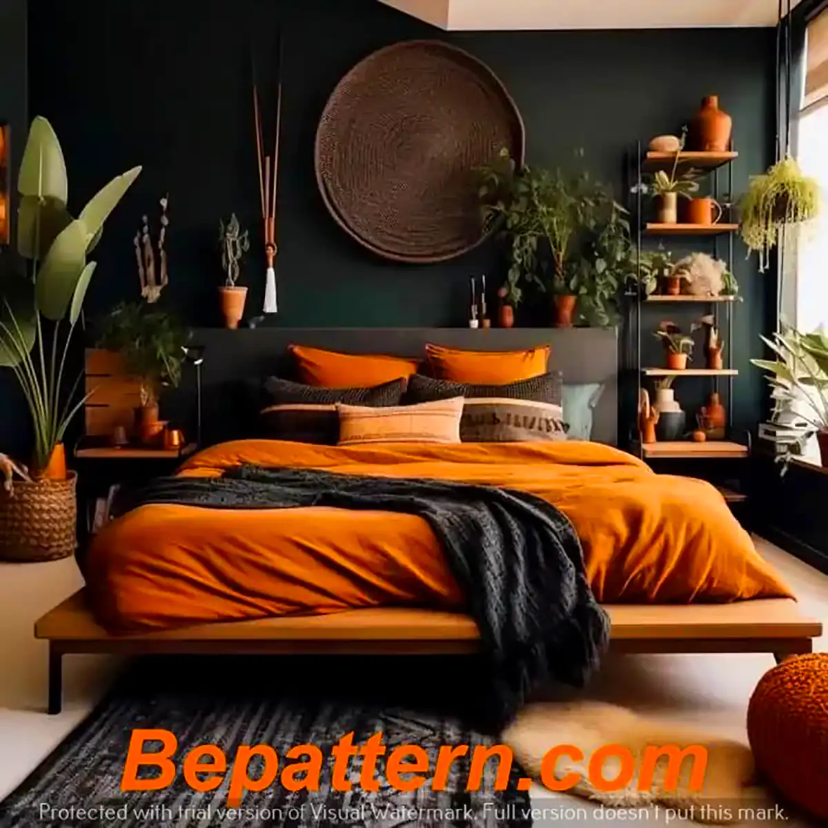 دکور اتاق خواب کاکائویی