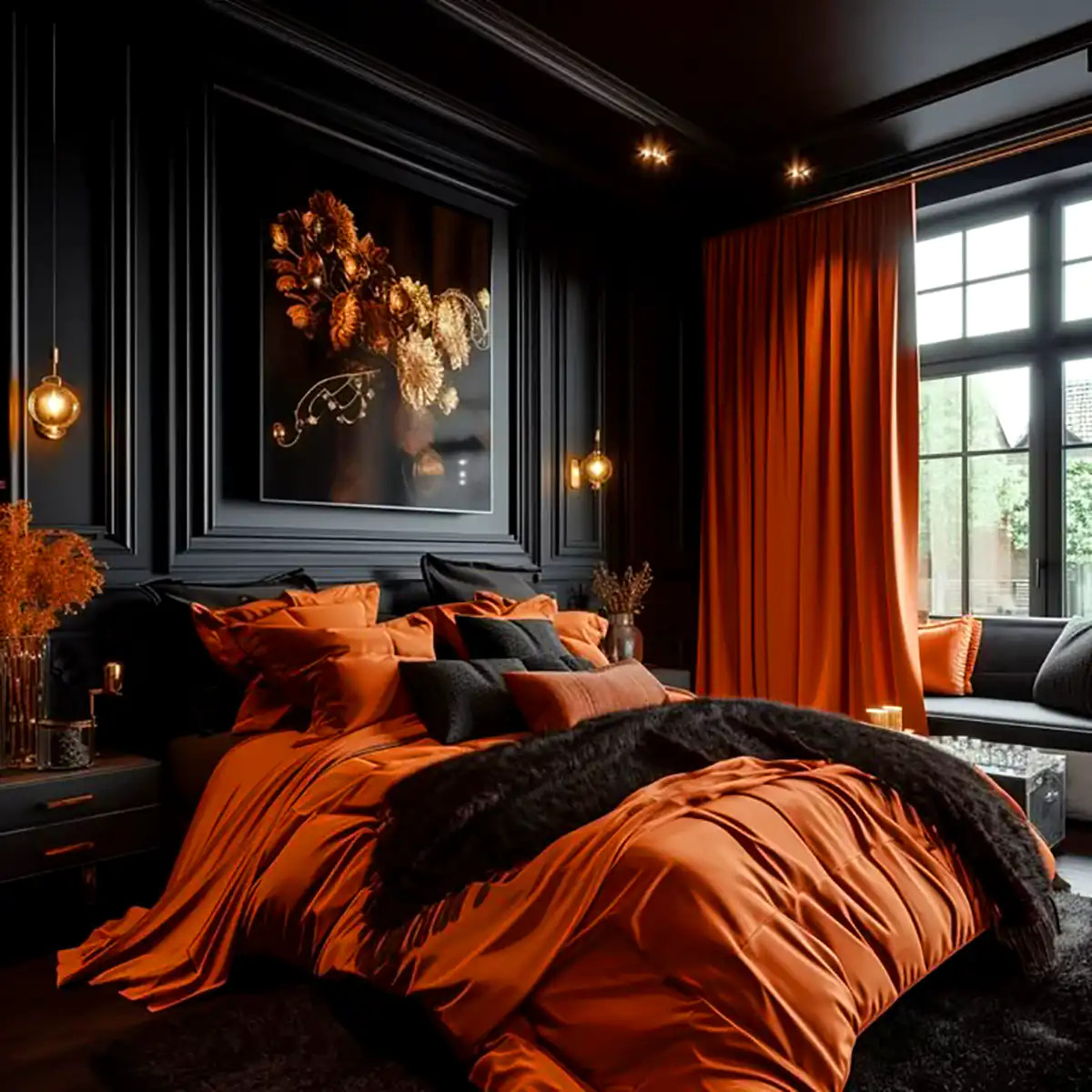 دکور اتاق خواب کاکائویی