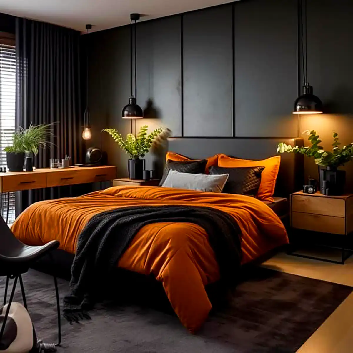 دکور اتاق خواب کاکائویی