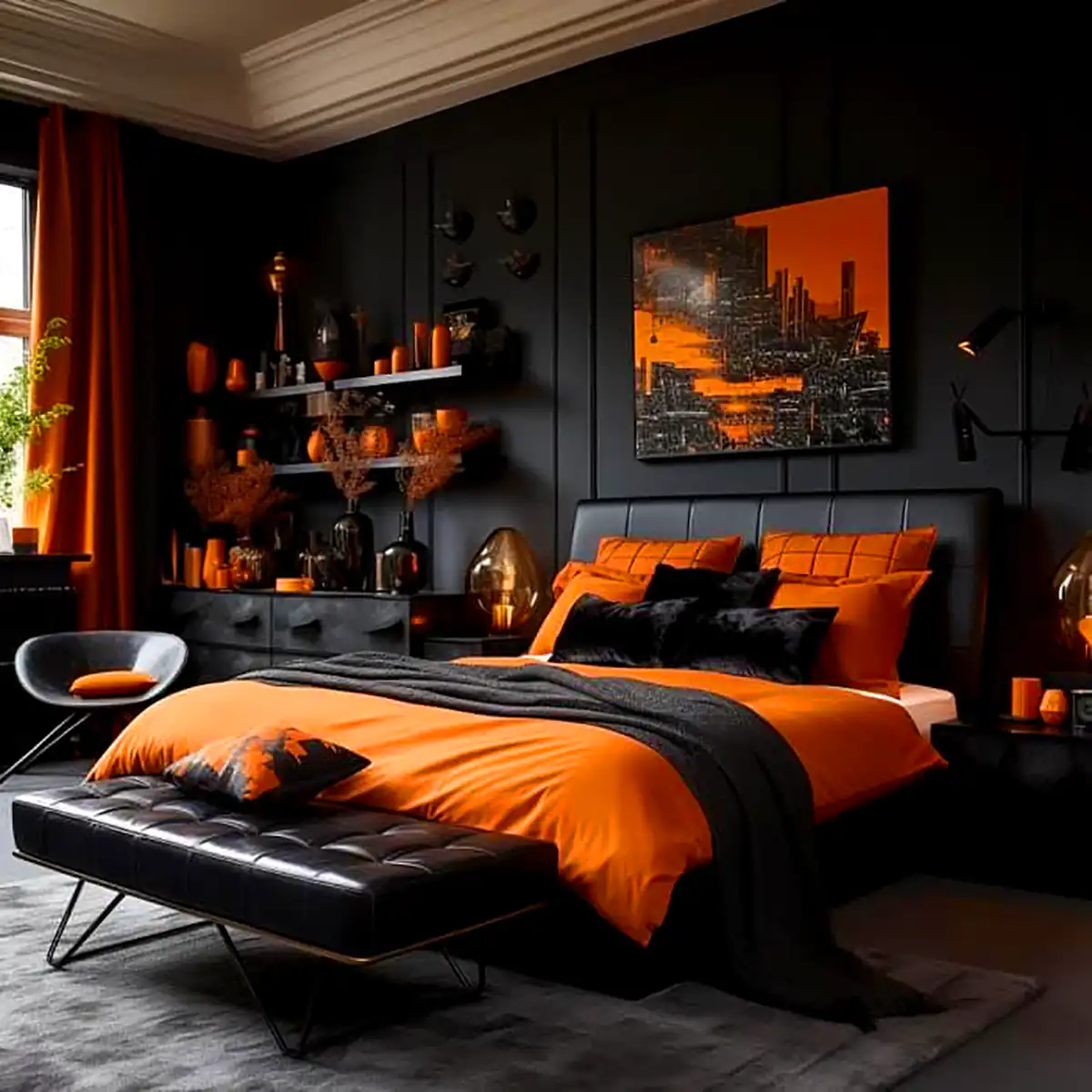 دکور اتاق خواب کاکائویی