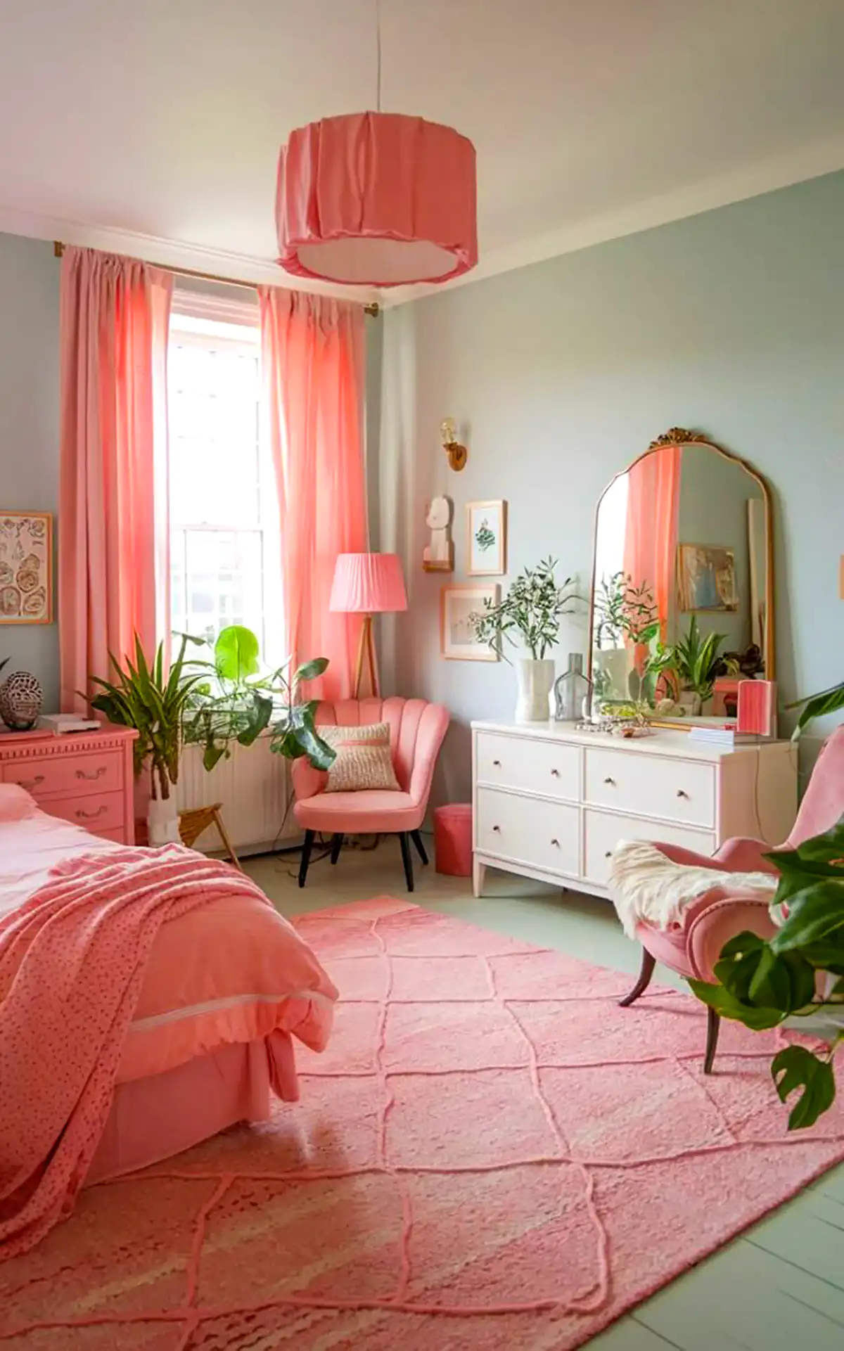 دکور صورتی اتاق تینیجری