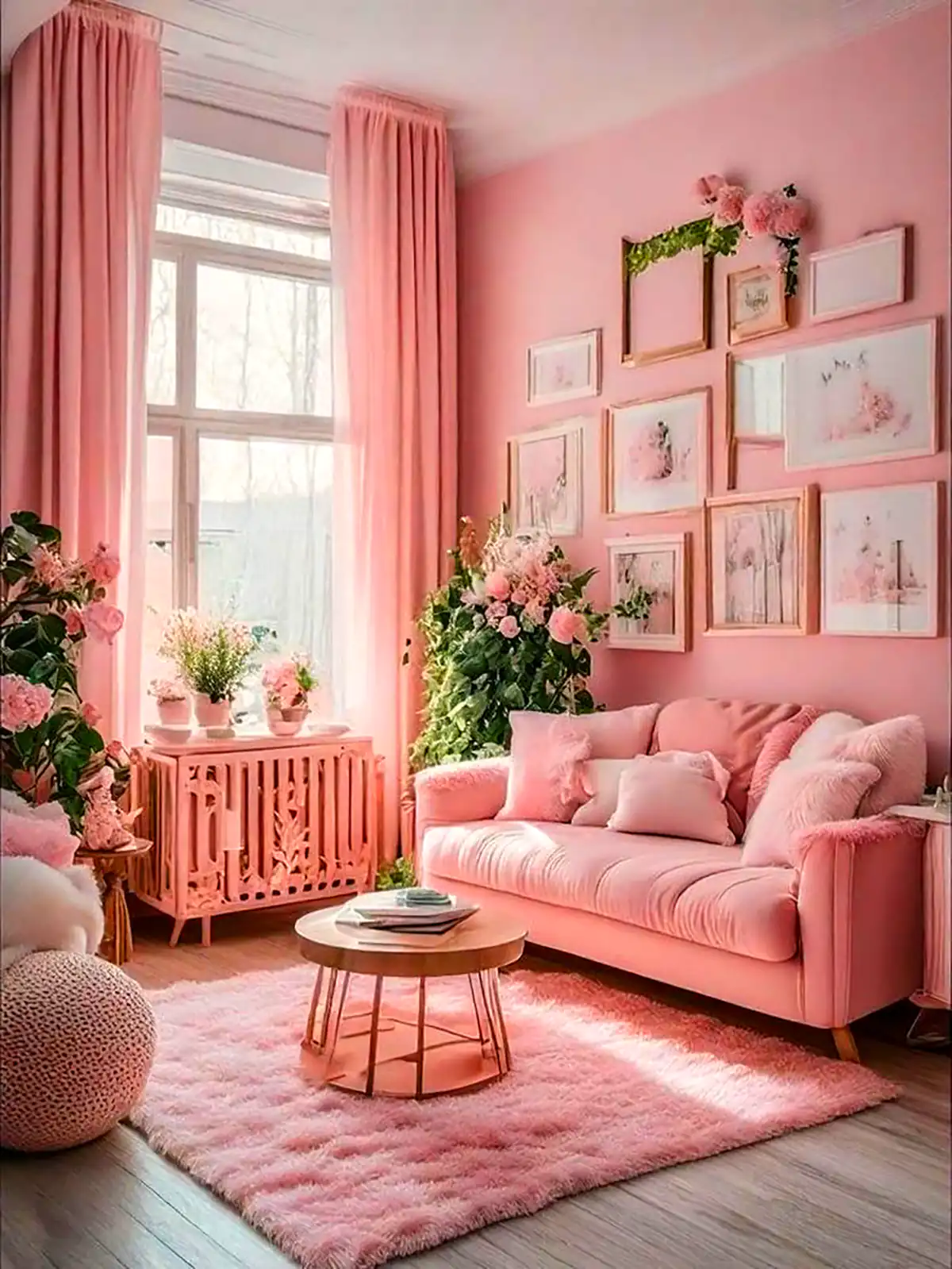 دکور صورتی اتاق تینیجری