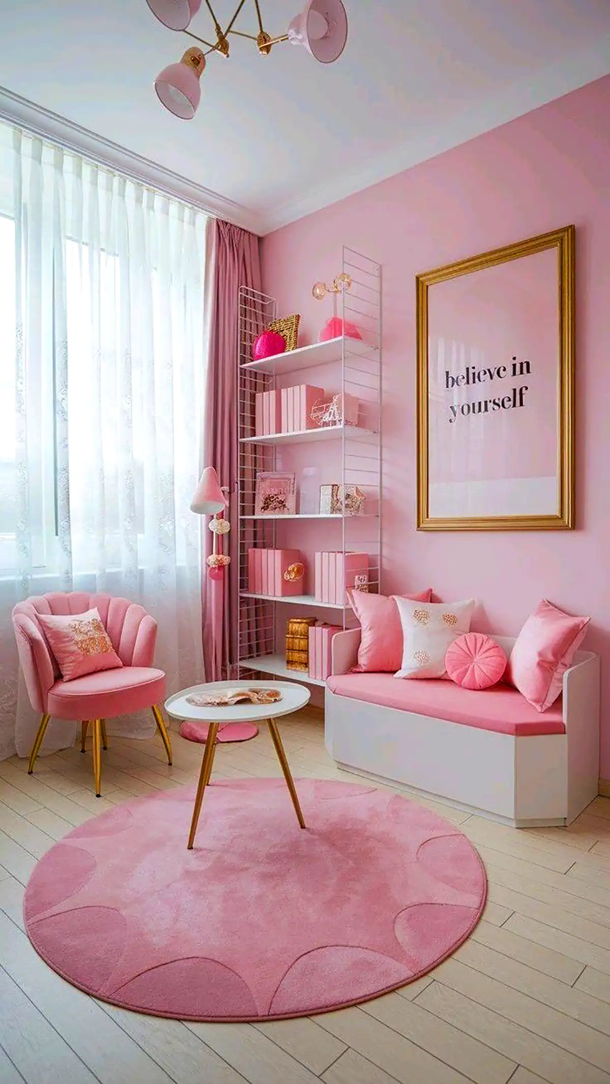 دکور صورتی اتاق تینیجری