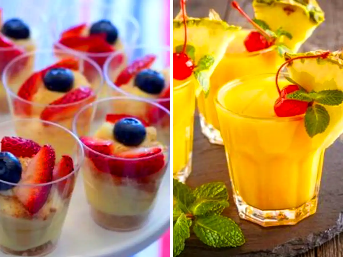 دیزاین دسر میوه ای