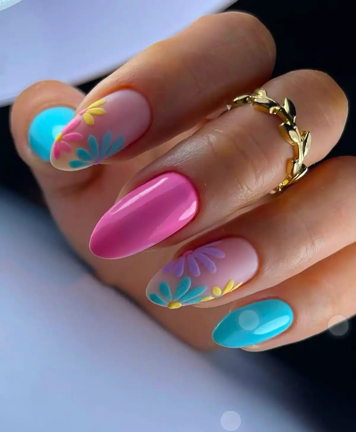 دیزاین پاستیلی روی ناخن