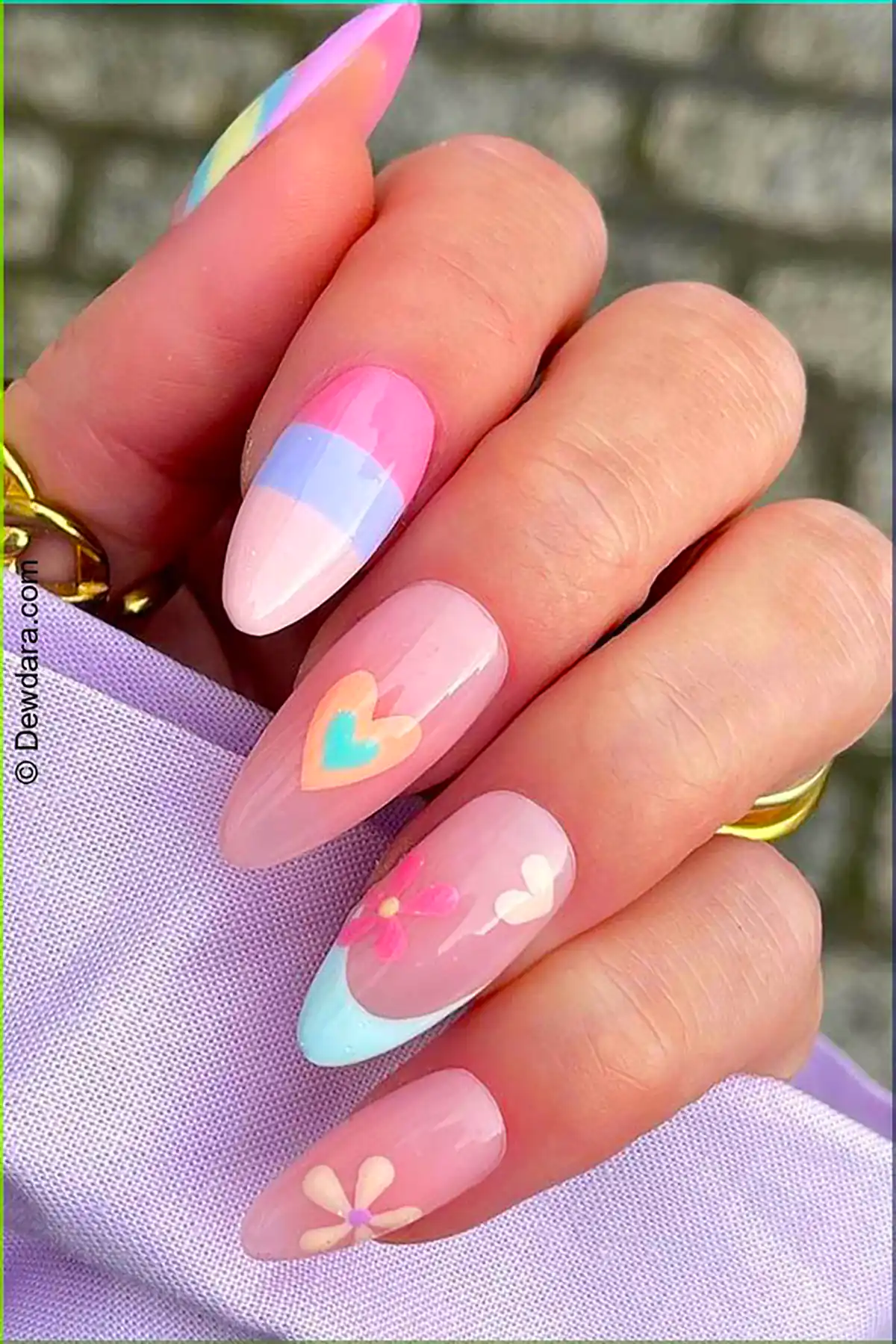 دیزاین پاستیلی روی ناخن