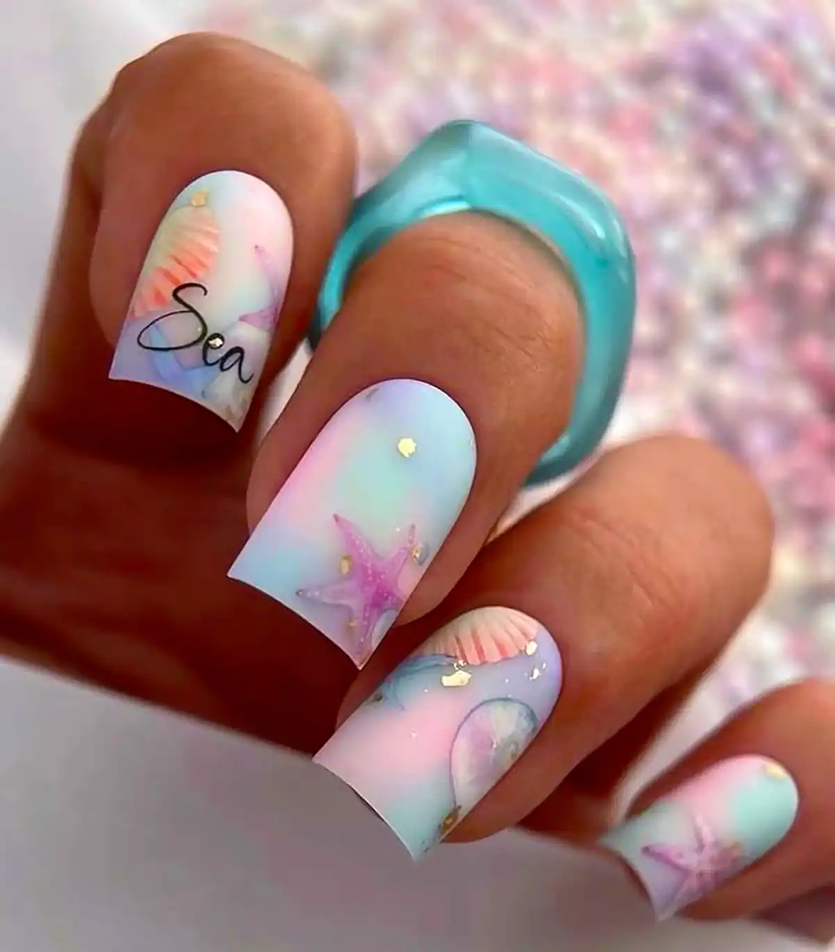 دیزاین پاستیلی روی ناخن