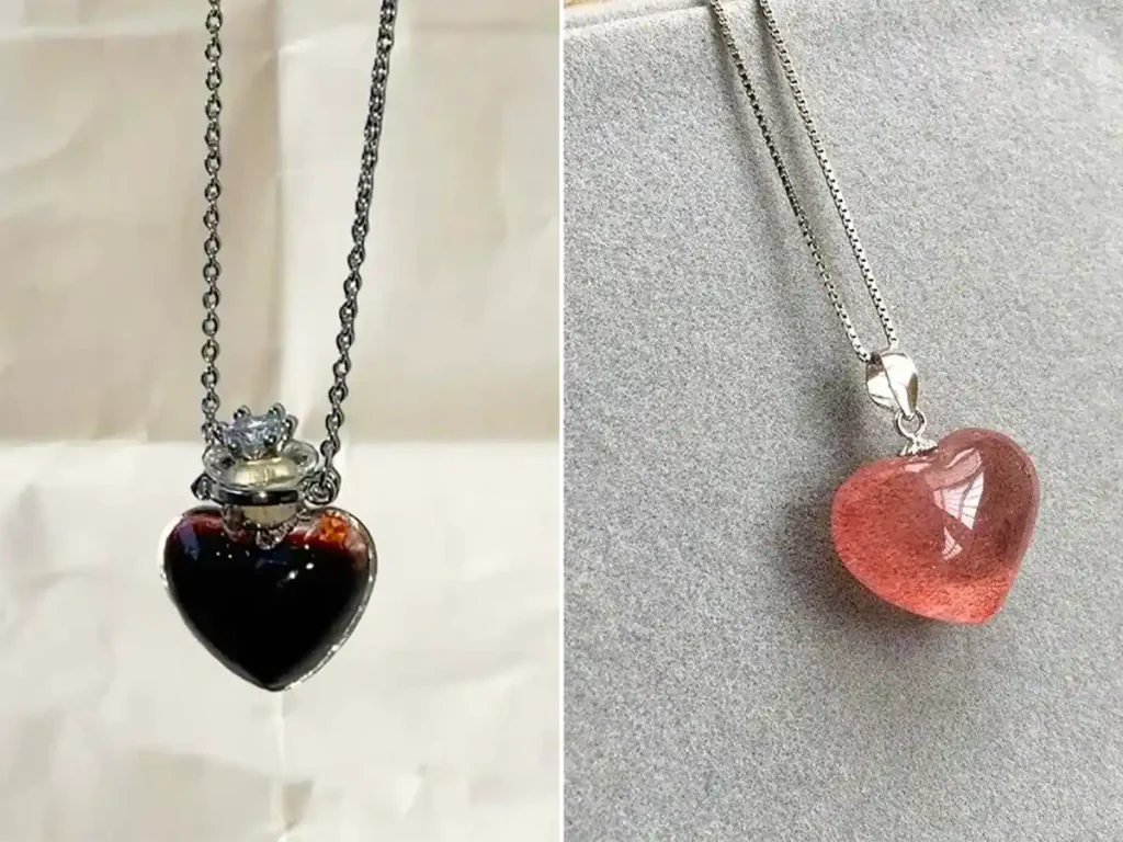 گردنبند قلبی شیک