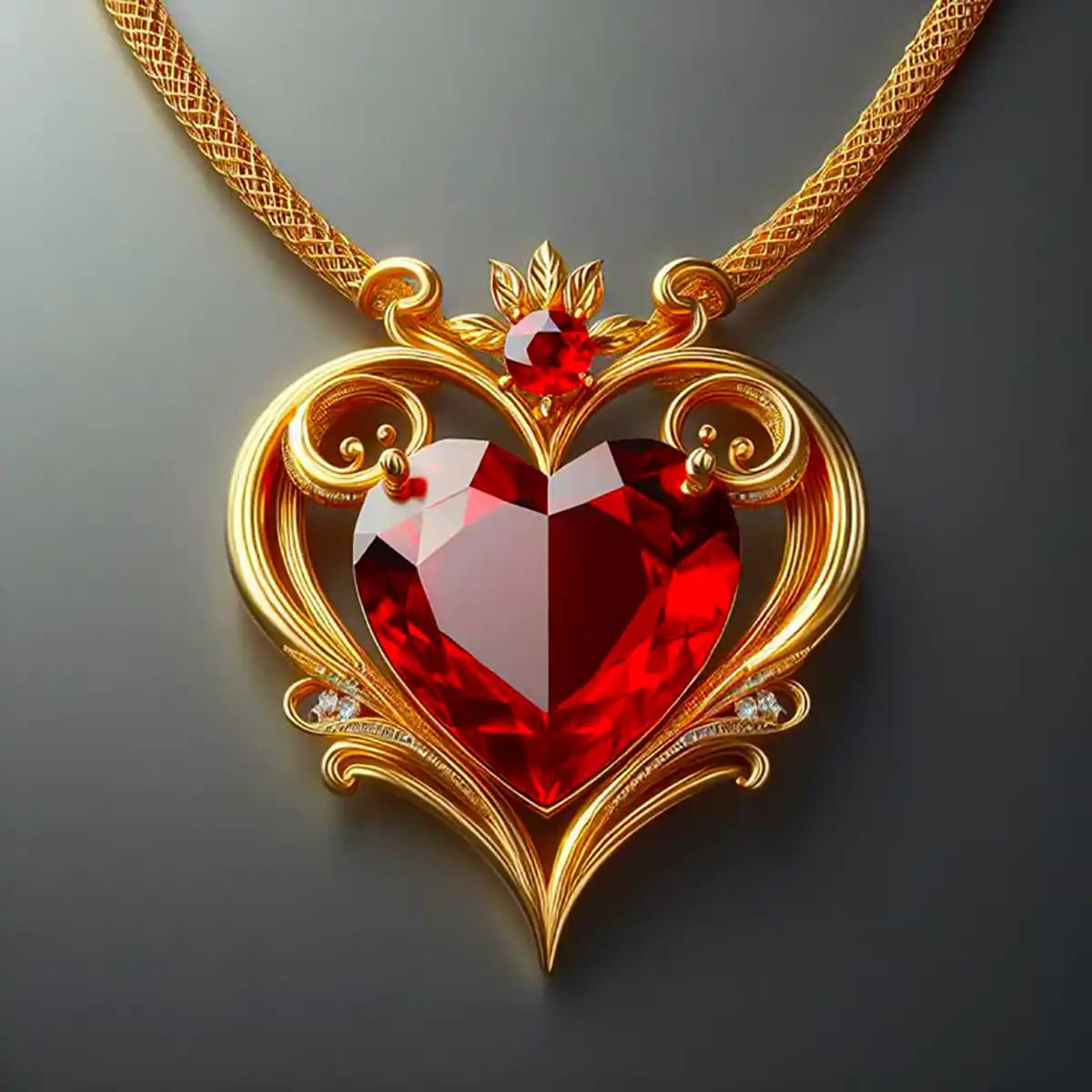 گردنبند قلبی شیک