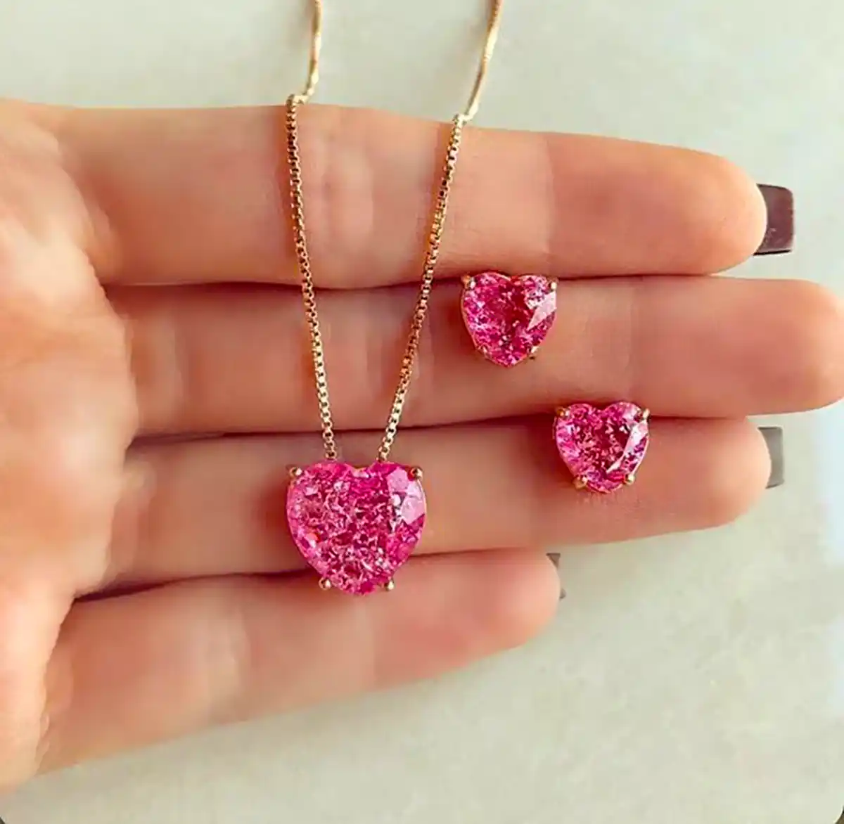 گردنبند قلبی شیک