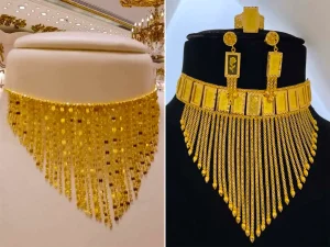 گردنبند رشته ای نما دار شیک