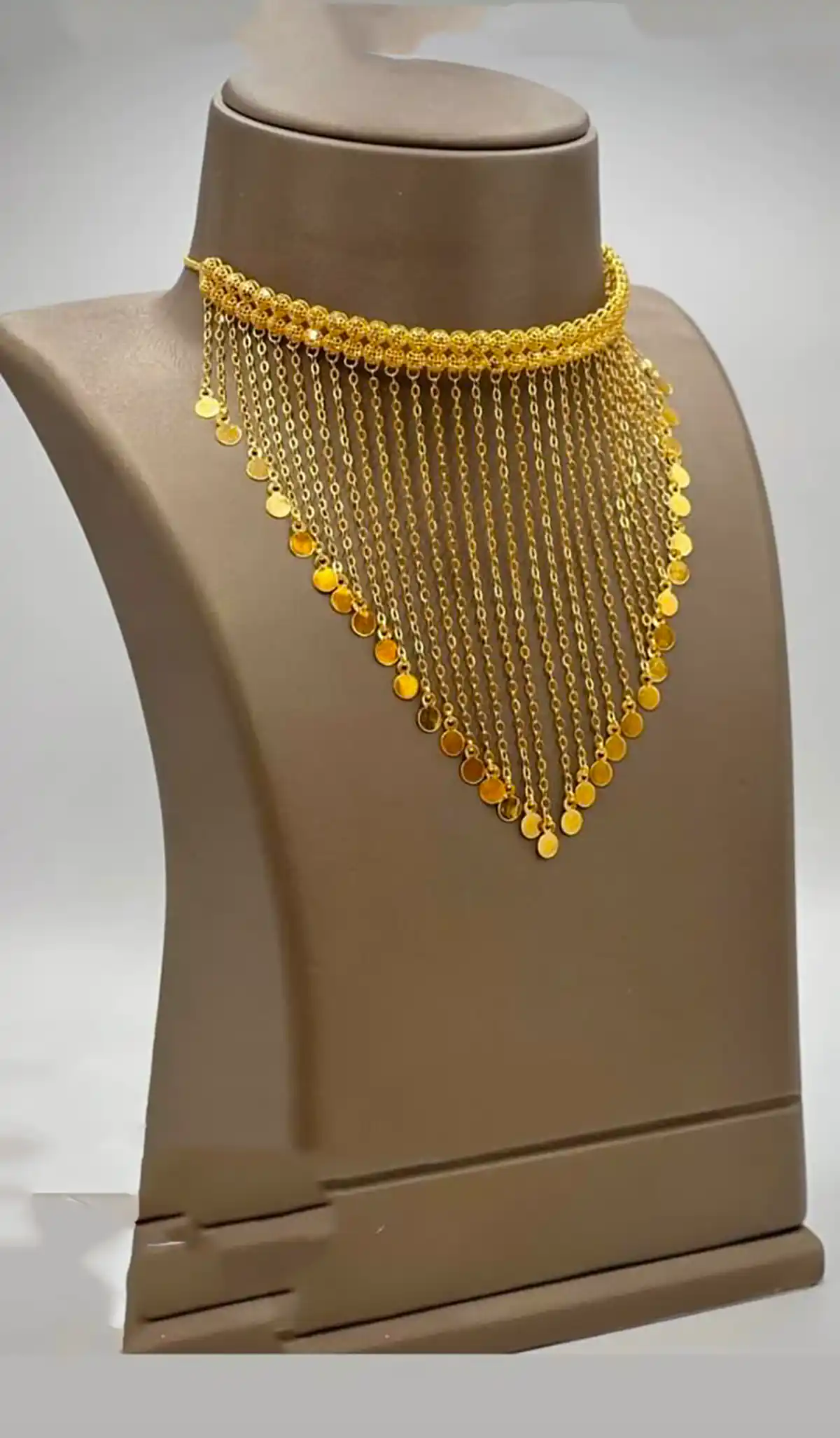 گردنبند رشته ای نما دار شیک