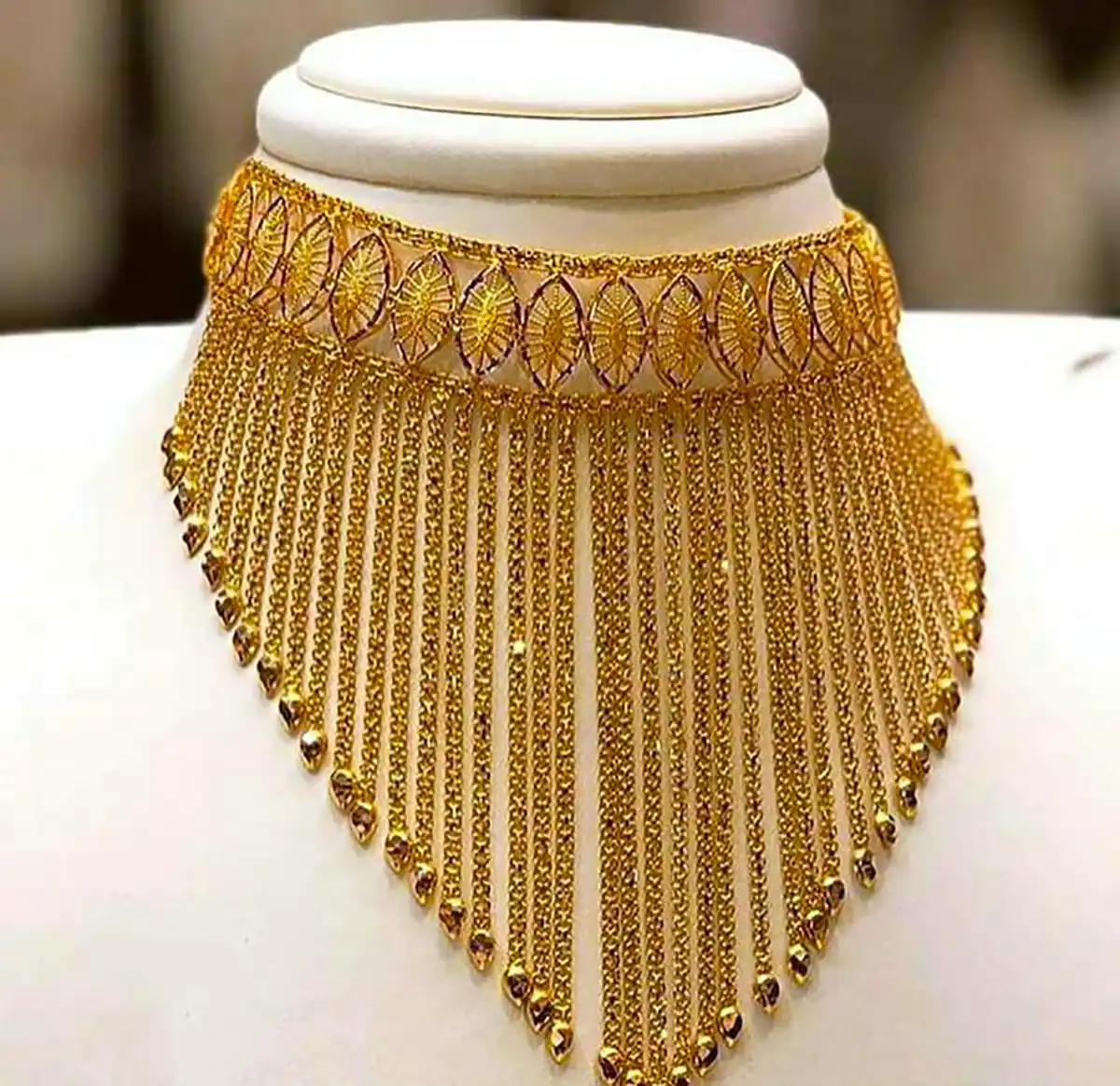 گردنبند رشته ای نما دار شیک