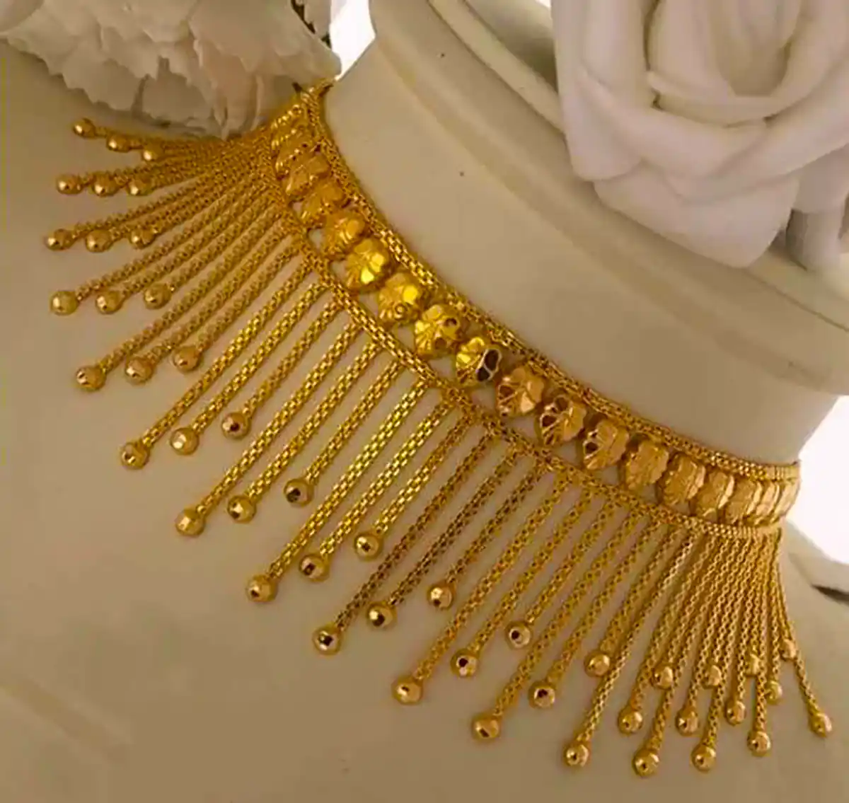 گردنبند رشته ای نما دار شیک