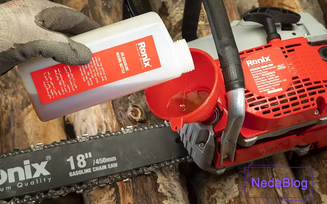 مخزن روغن زنجیر اره موتوری