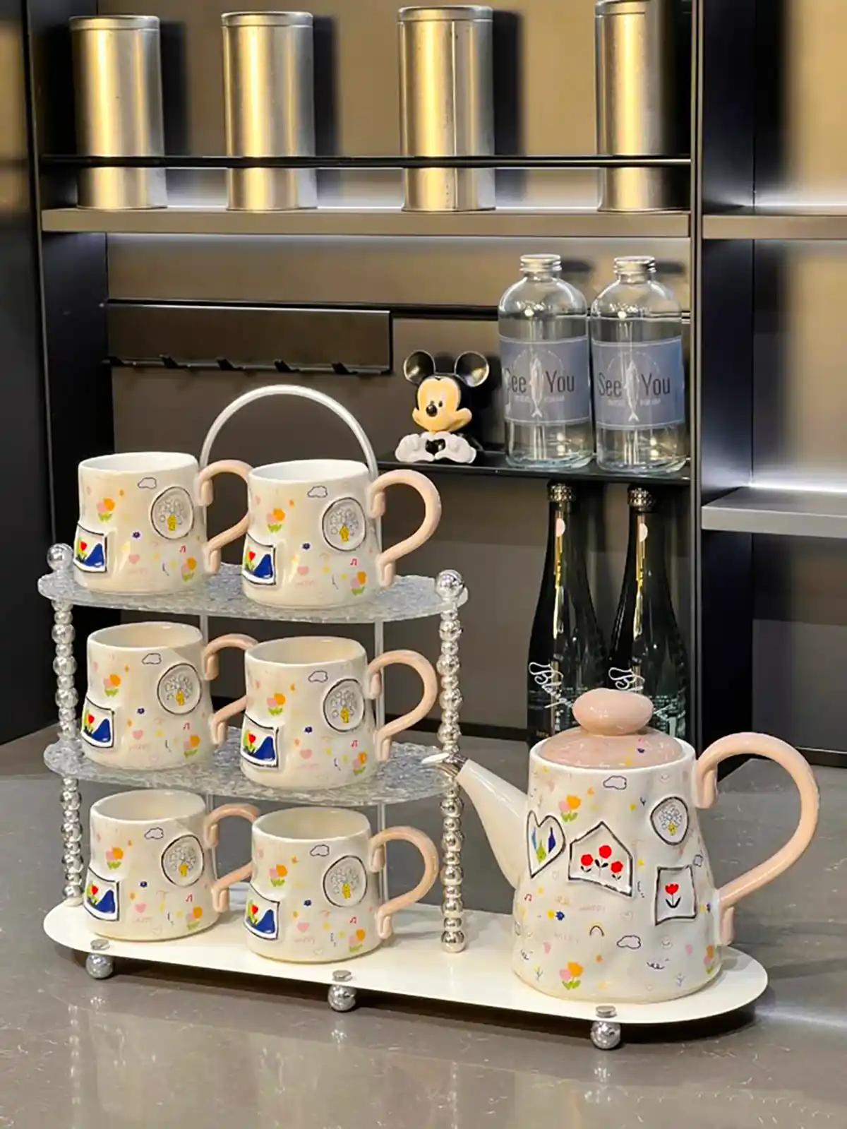 قوری فنجون لوکس زیبا