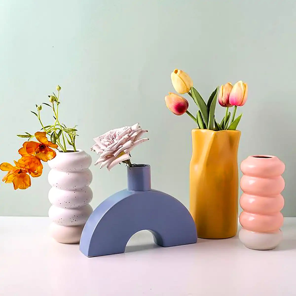 گلدون سفالی دکوری