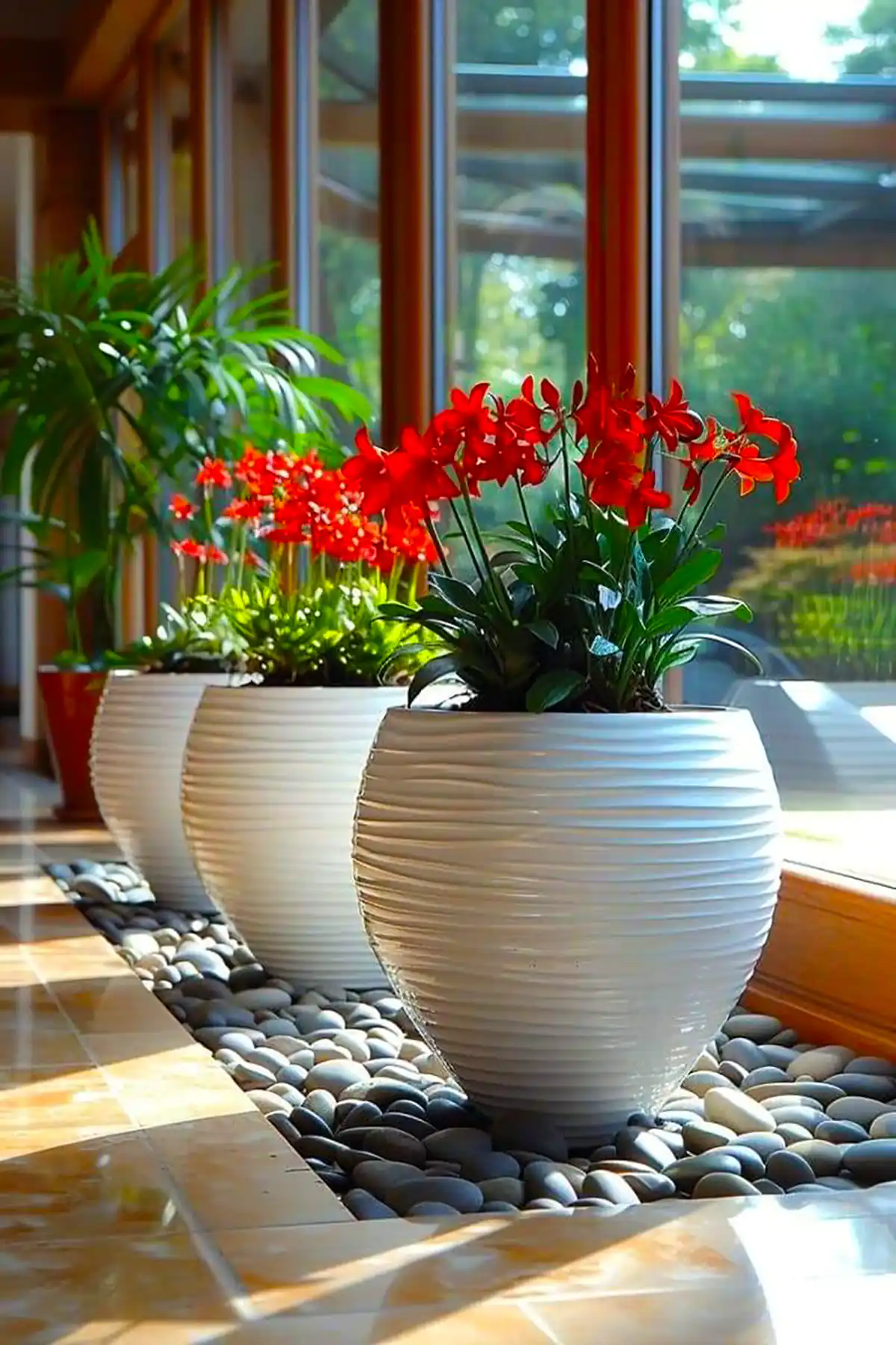 گلدون گل طبیعی شیک