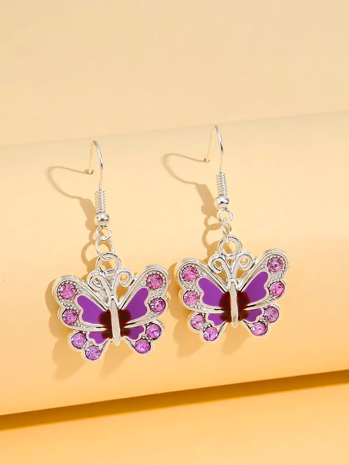 گوشواره بنفش لاکچری