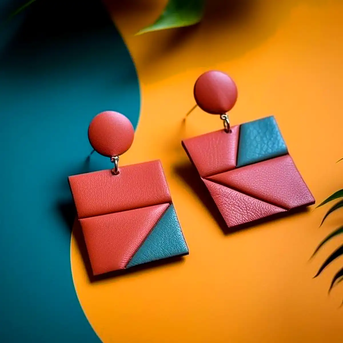 گوشواره چرمی خلاقانه