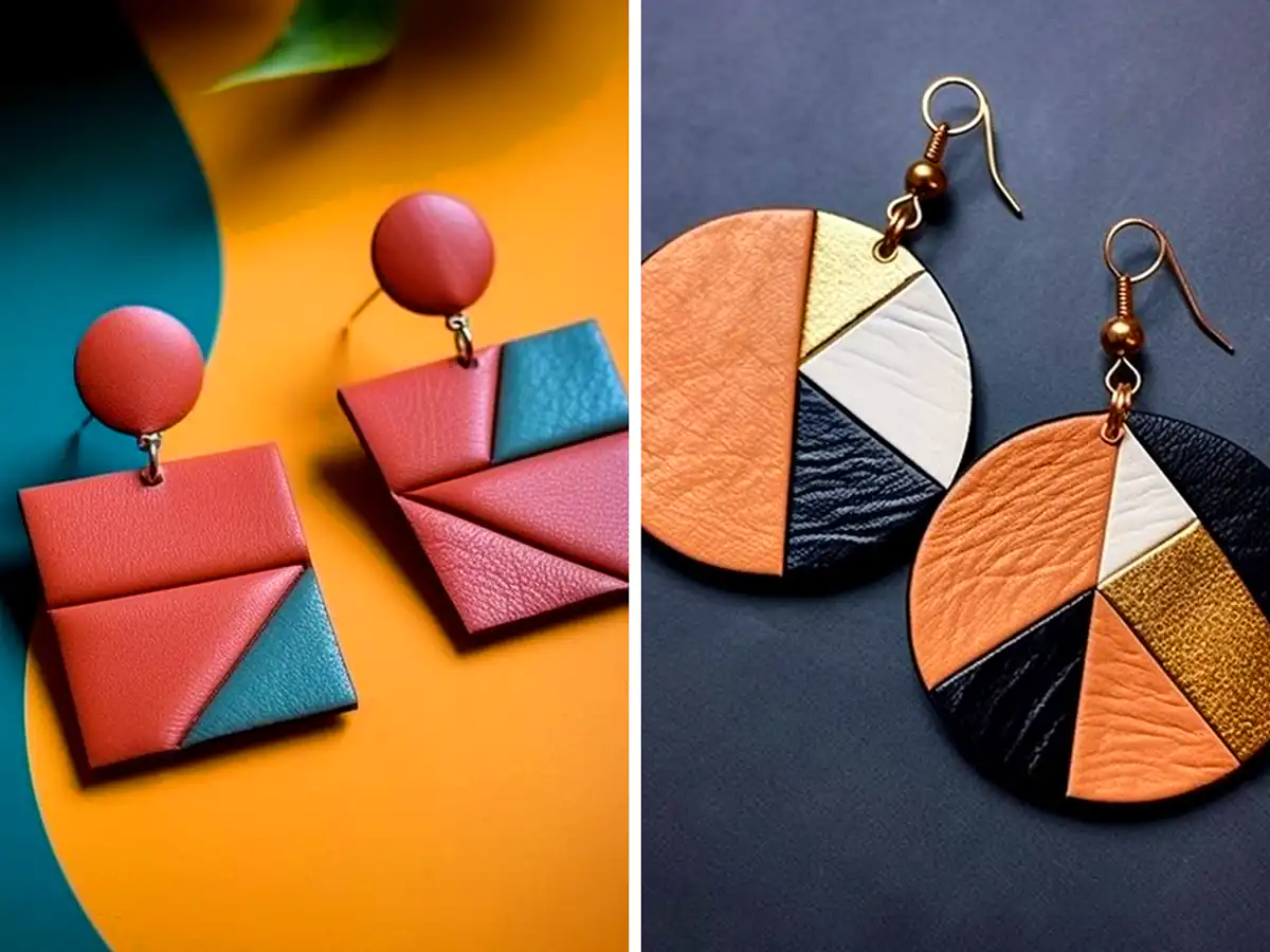 گوشواره چرمی خلاقانه