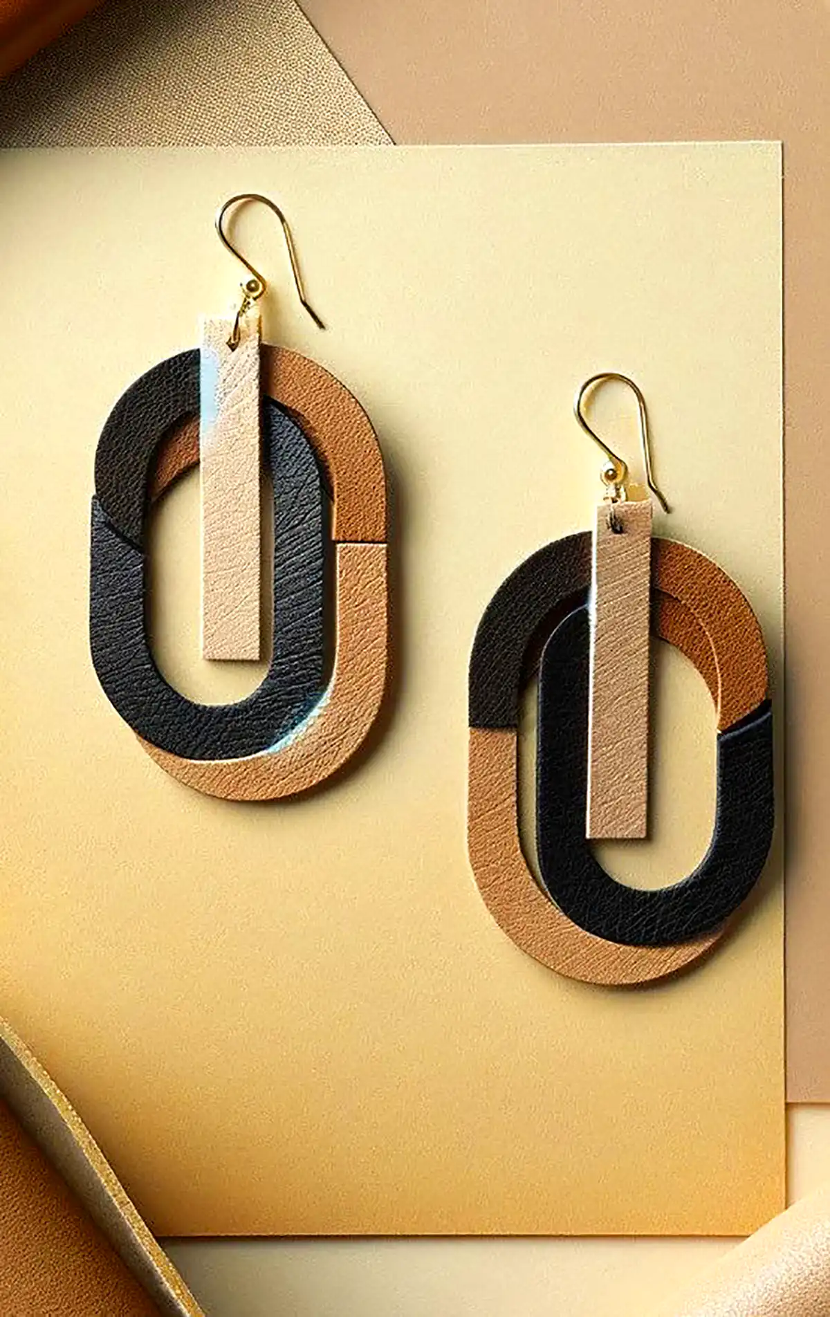 گوشواره چرمی خلاقانه