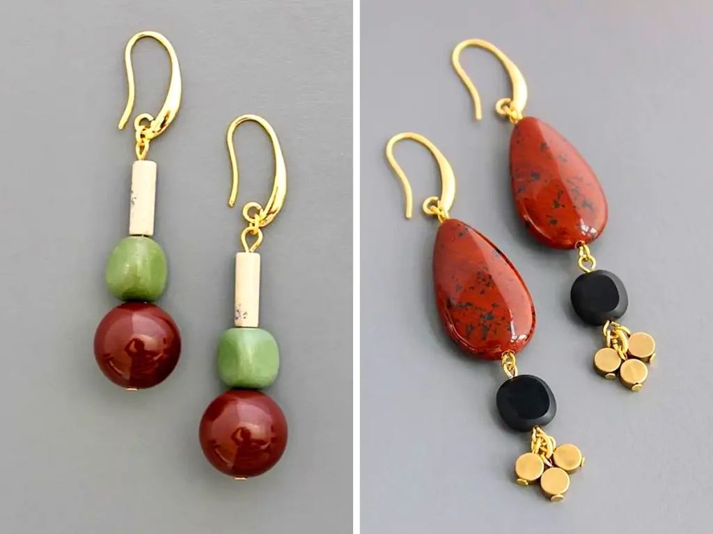 گوشواره استیل دستساز