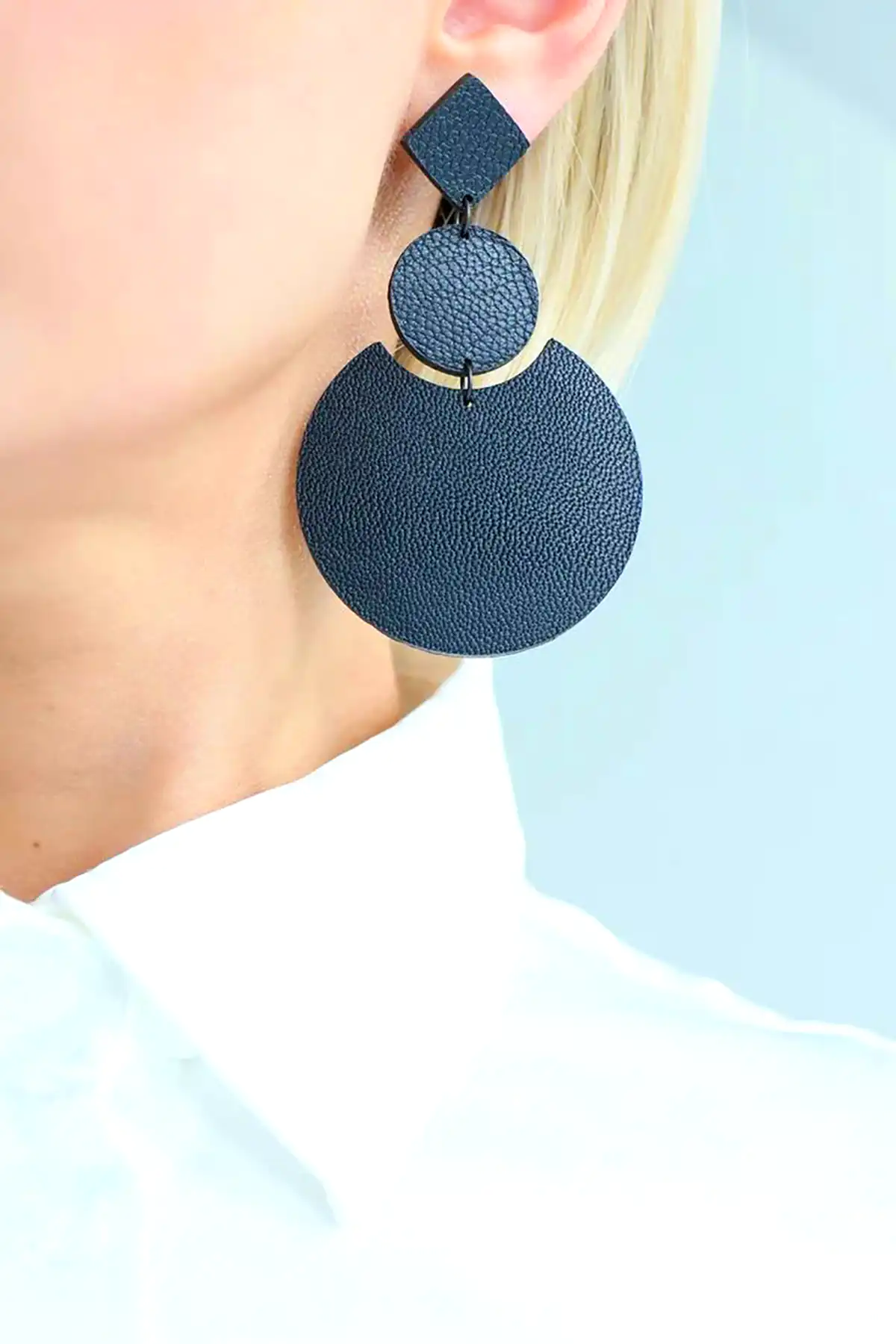 گوشواره جدید و دستساز چرم