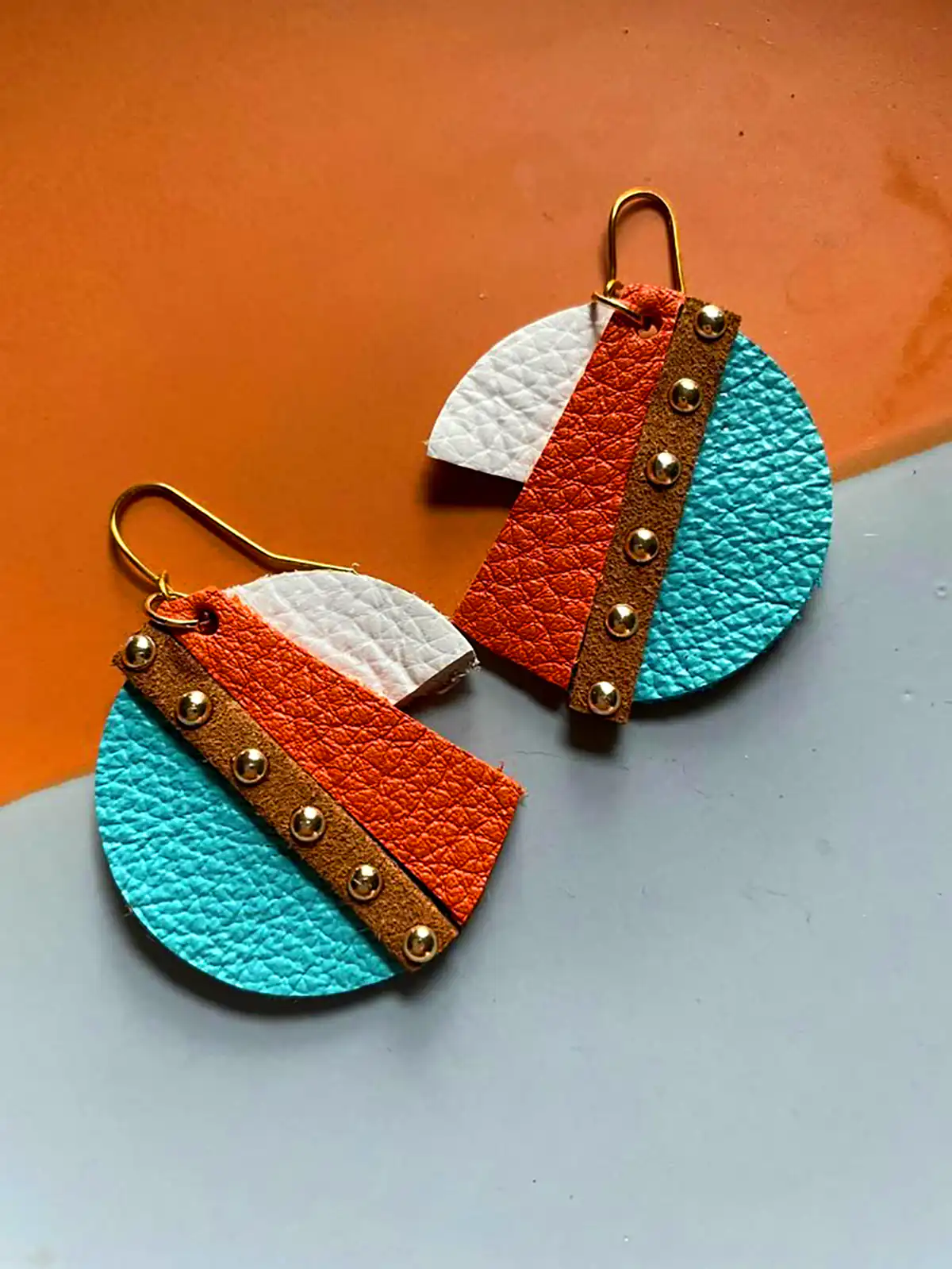 گوشواره جدید و دستساز چرم