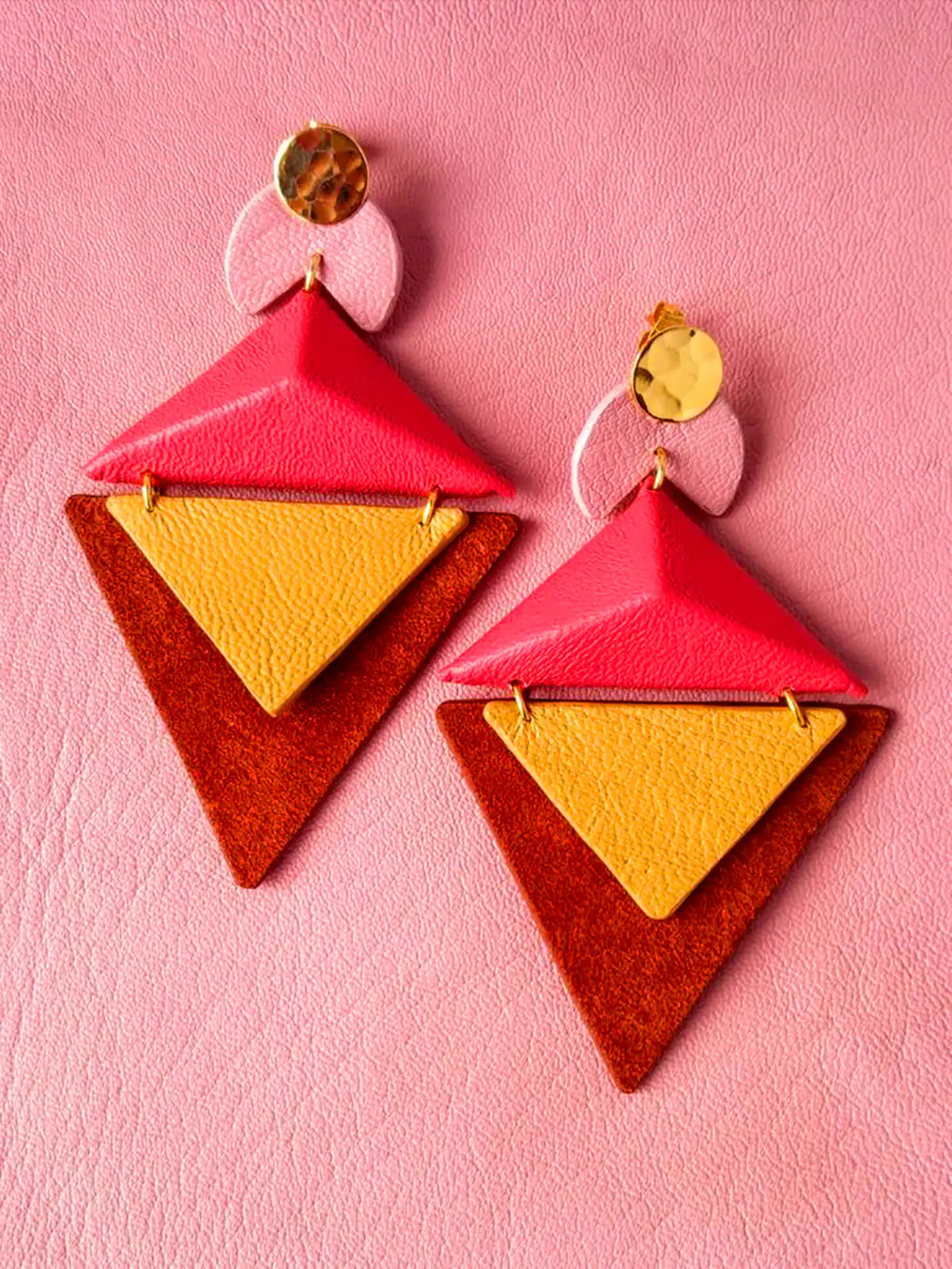 گوشواره جدید و دستساز چرم