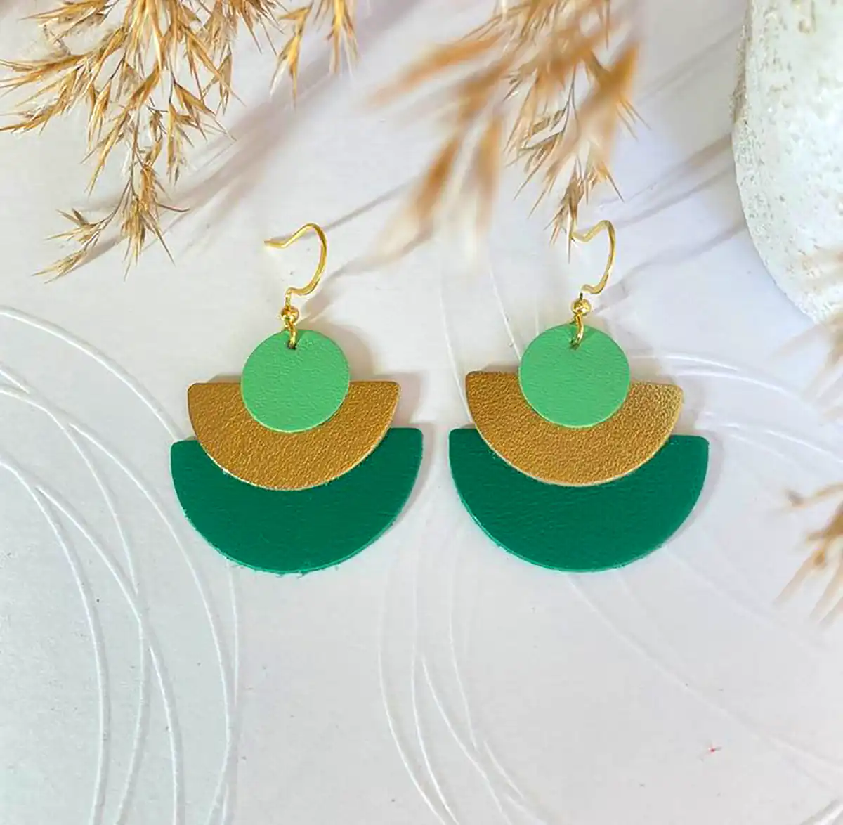 گوشواره جدید و دستساز چرم