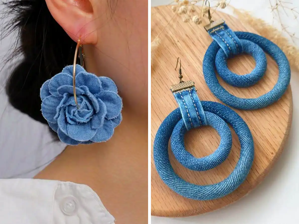 گوشواره خلاقانه جین