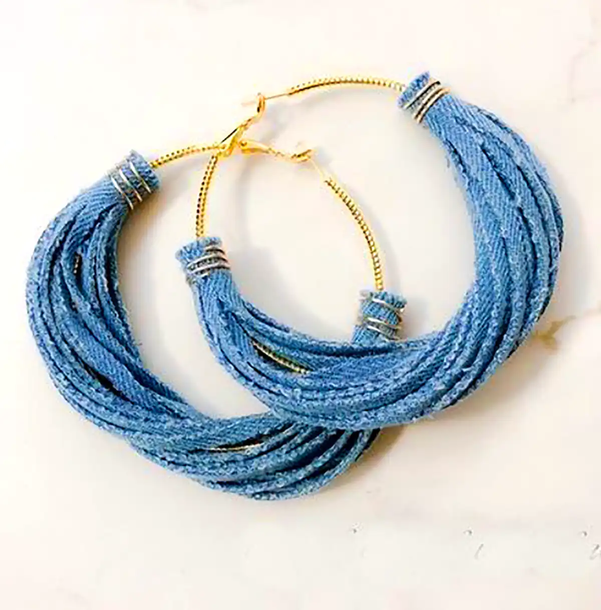 گوشواره خلاقانه جین