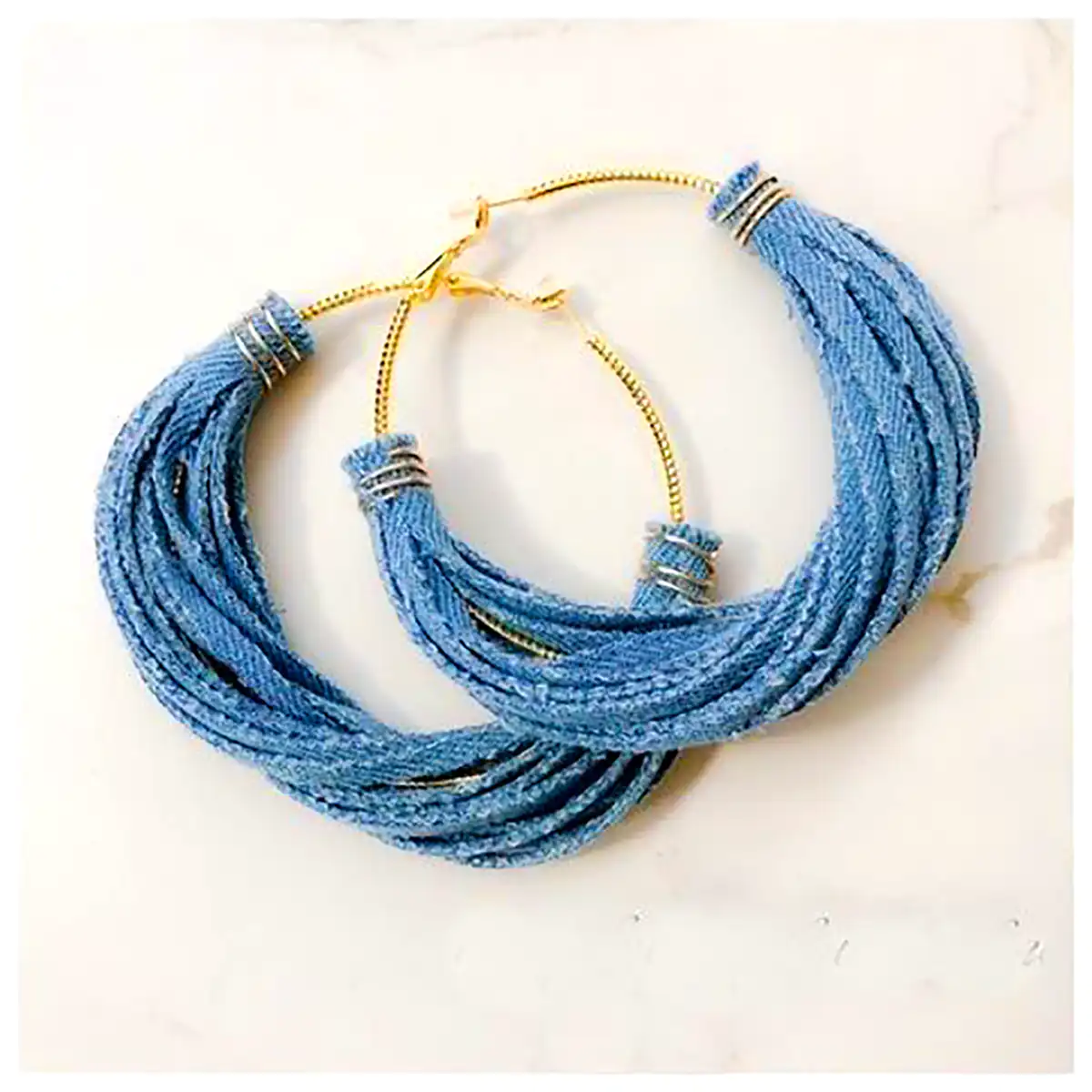 گوشواره خلاقانه جین