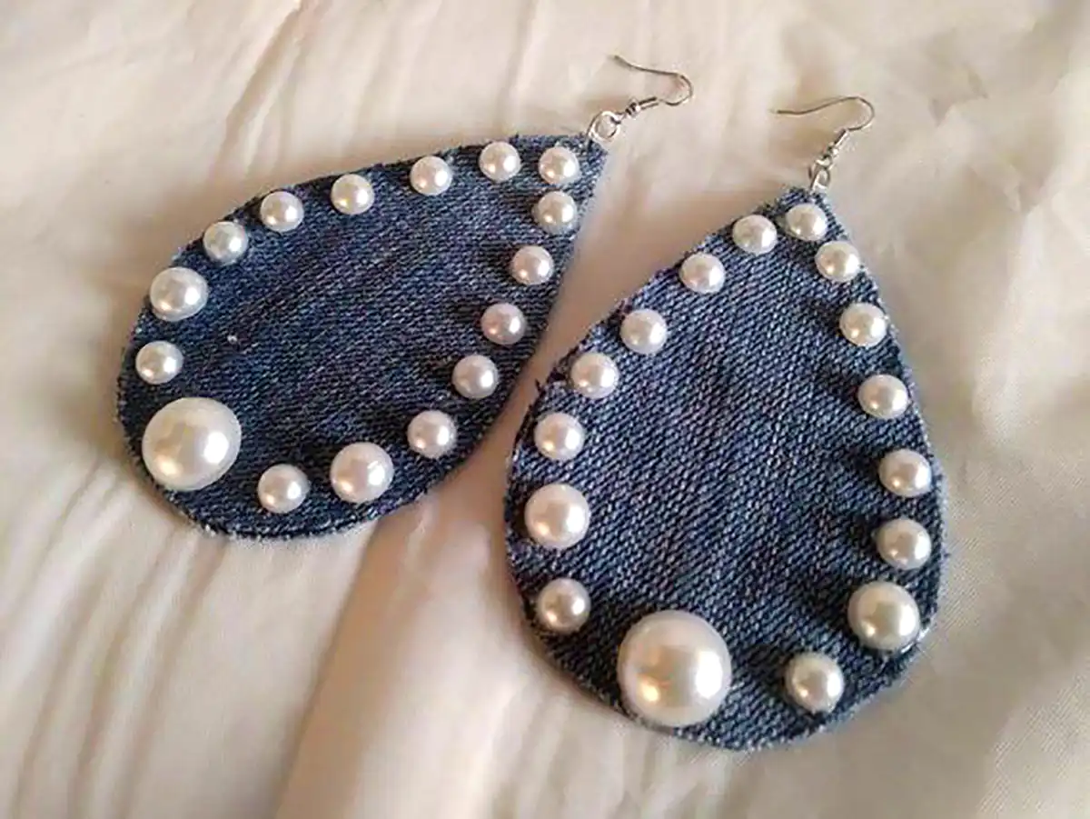 گوشواره خلاقانه جین