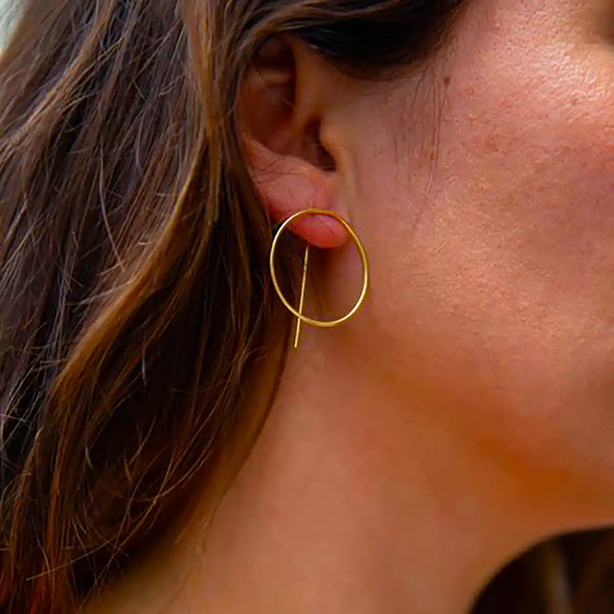 گوشواره طلا حلقه ای