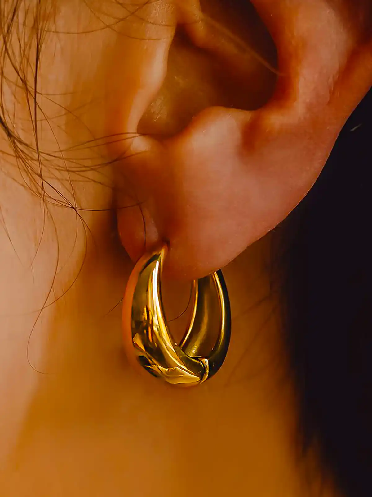 گوشواره طلا حلقه ای