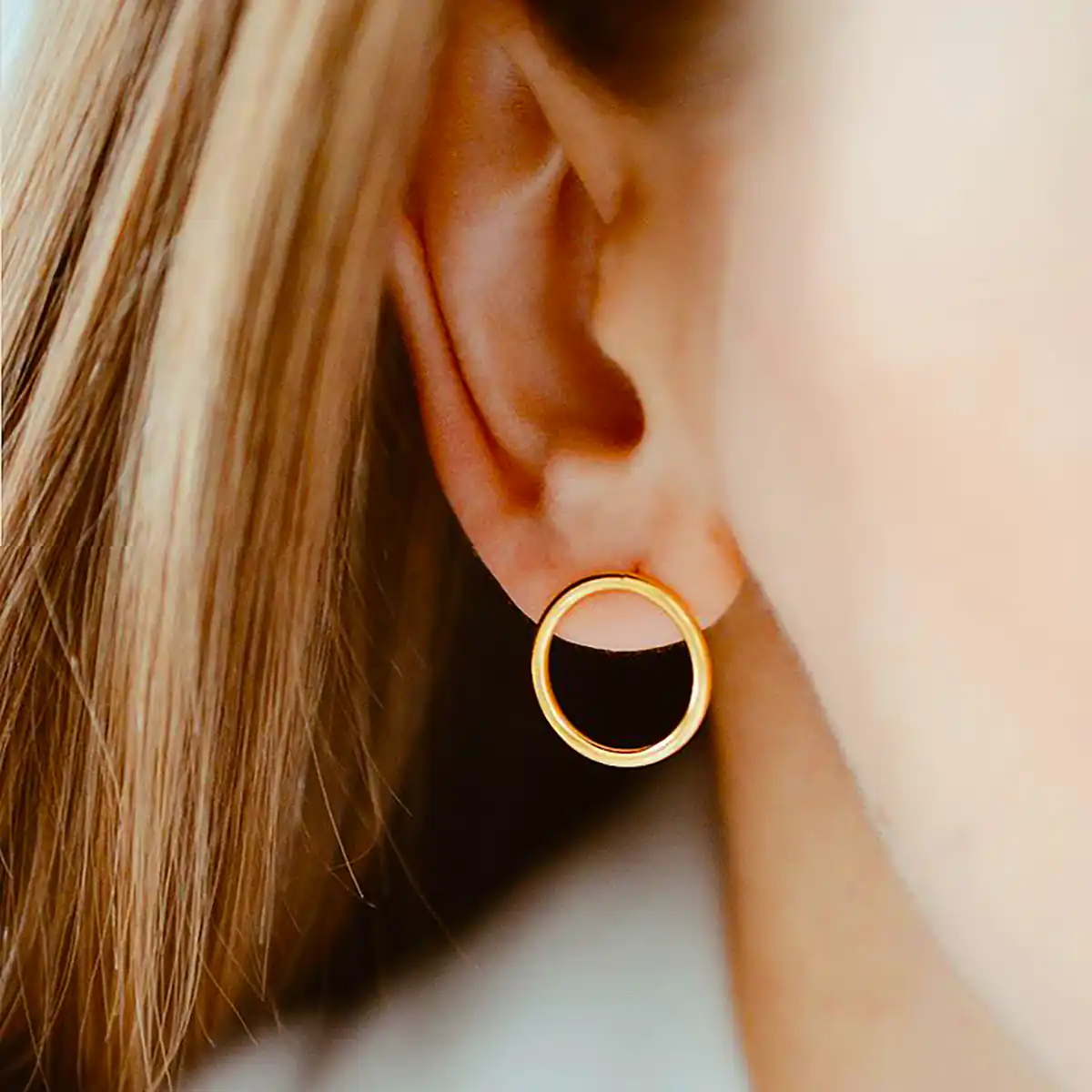 گوشواره طلا حلقه ای