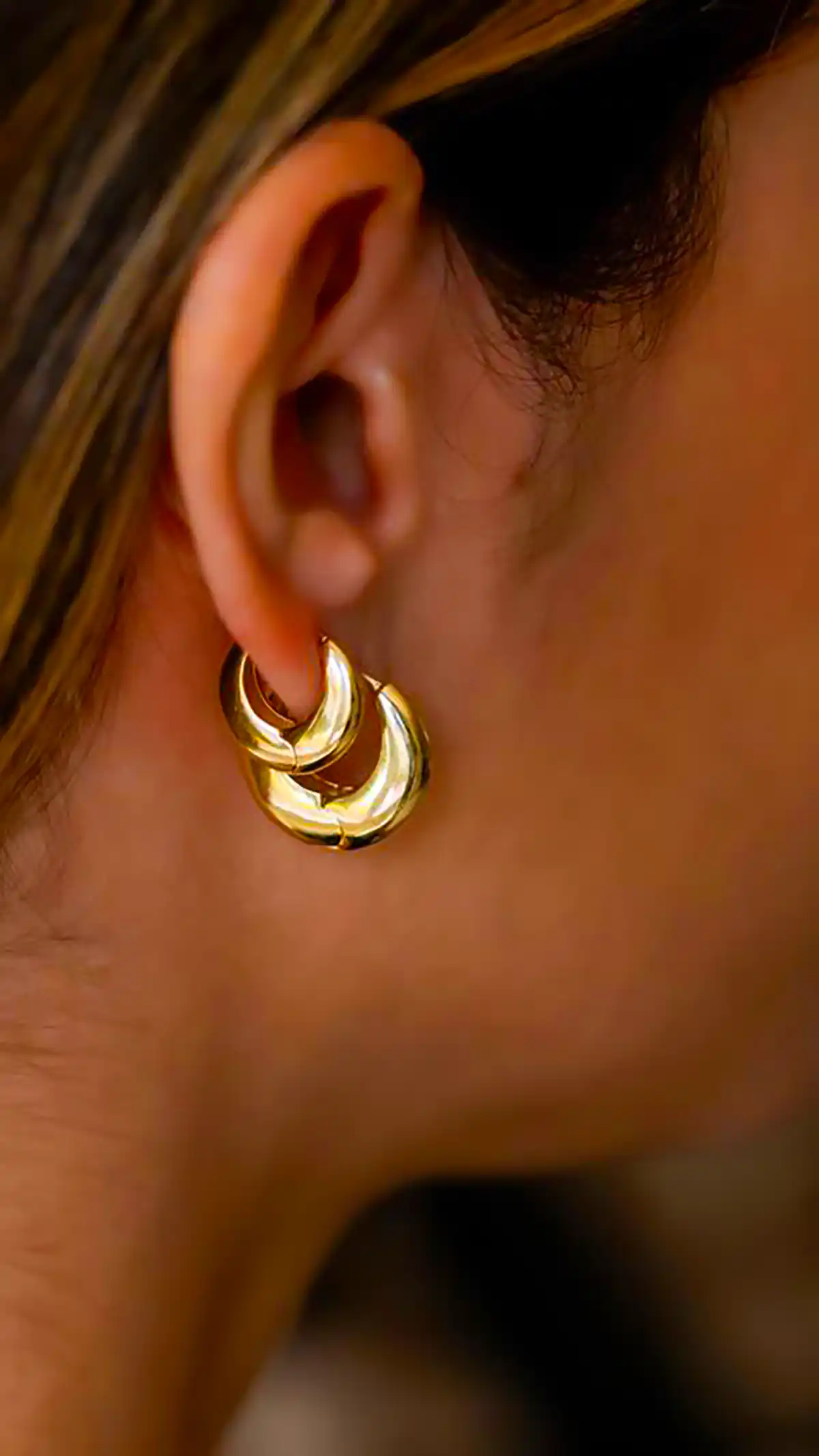 گوشواره طلا حلقه ای