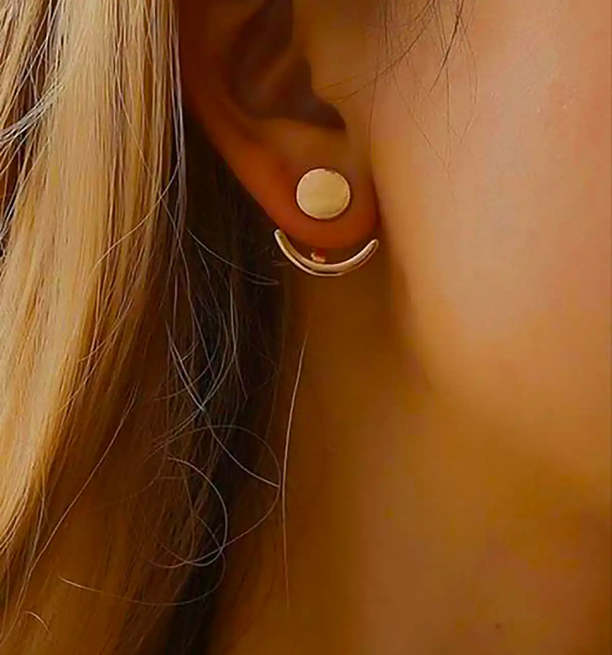 گوشواره طلا حلقه ای