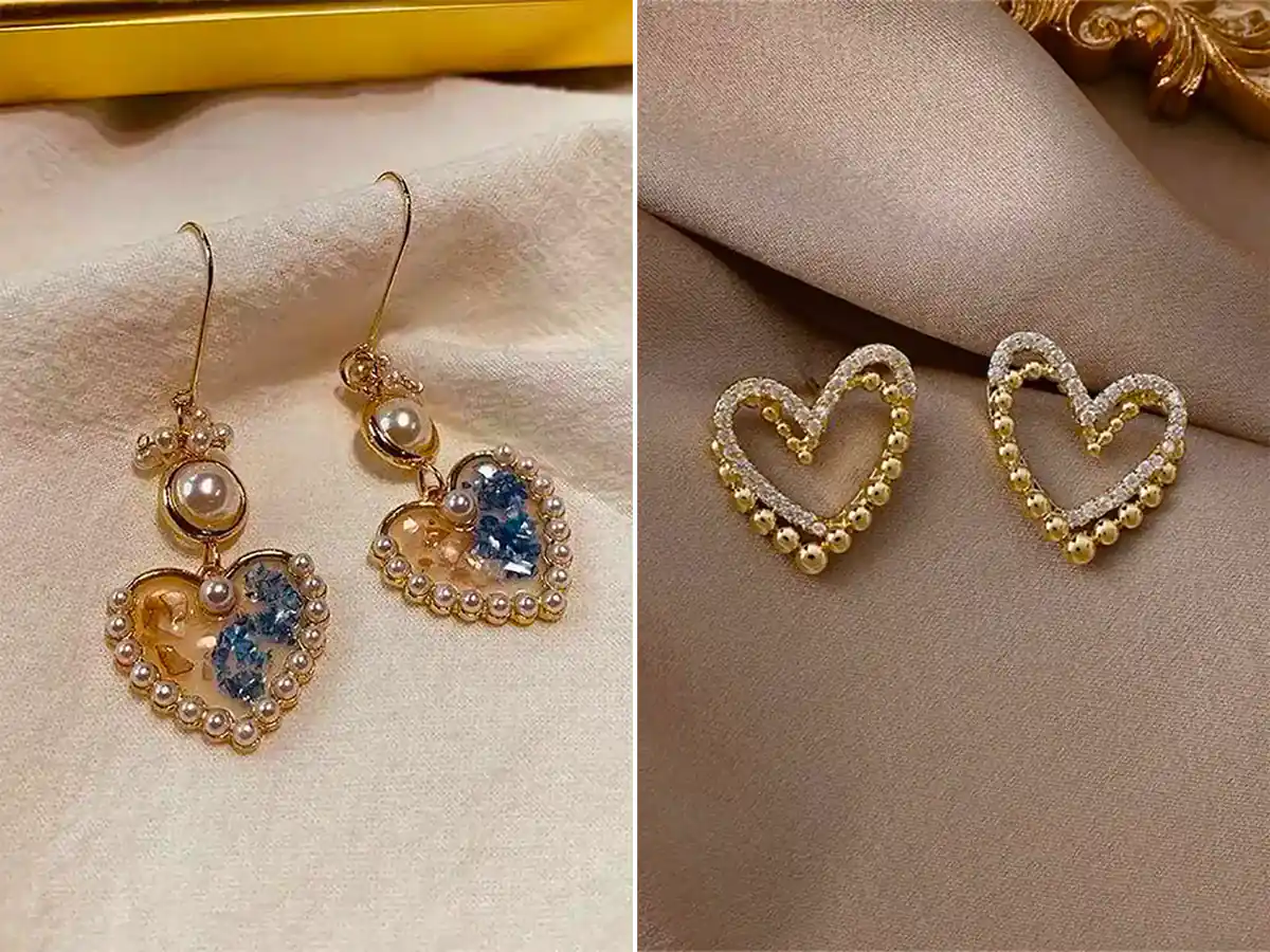 گوشواره قلبی ترند شیک