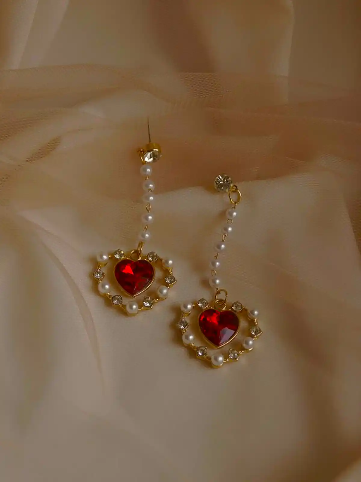 گوشواره قلبی ترند شیک